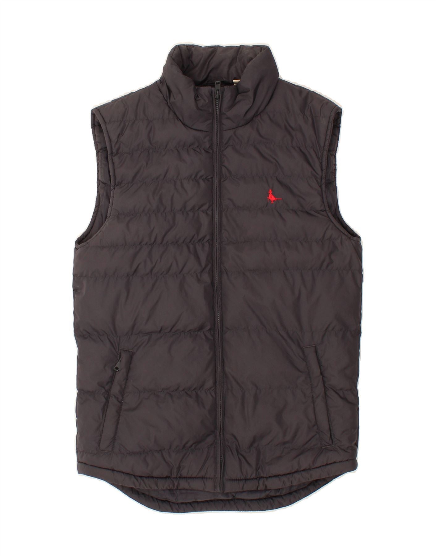 Image of JACK WILLS Mens Padded Gilet  Small Grey Polyester