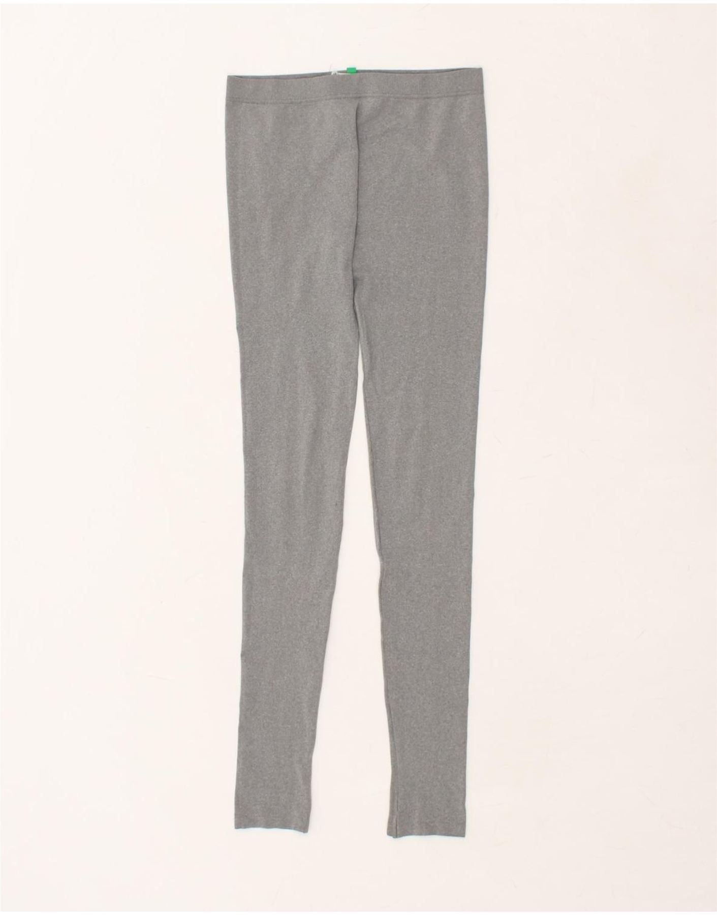 image of BENETTON Womens Leggings UK 10 Small Grey Polyamide