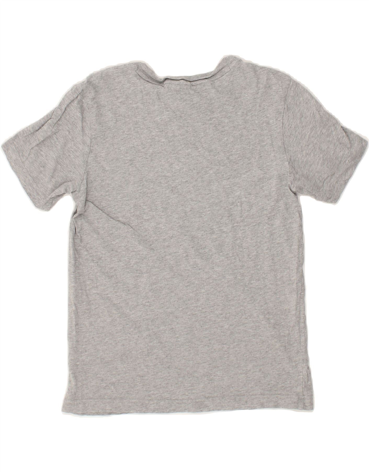 ADIDAS Boys Graphic T-Shirt Top 11-12 Years Grey Cotton