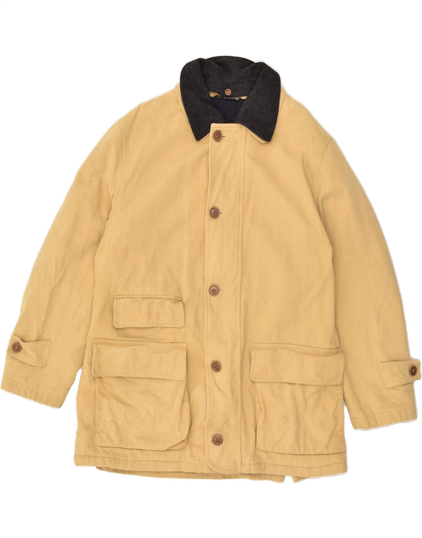 Image of HERNO Mens Utility Jacket IT 50 Large Beige Cotton