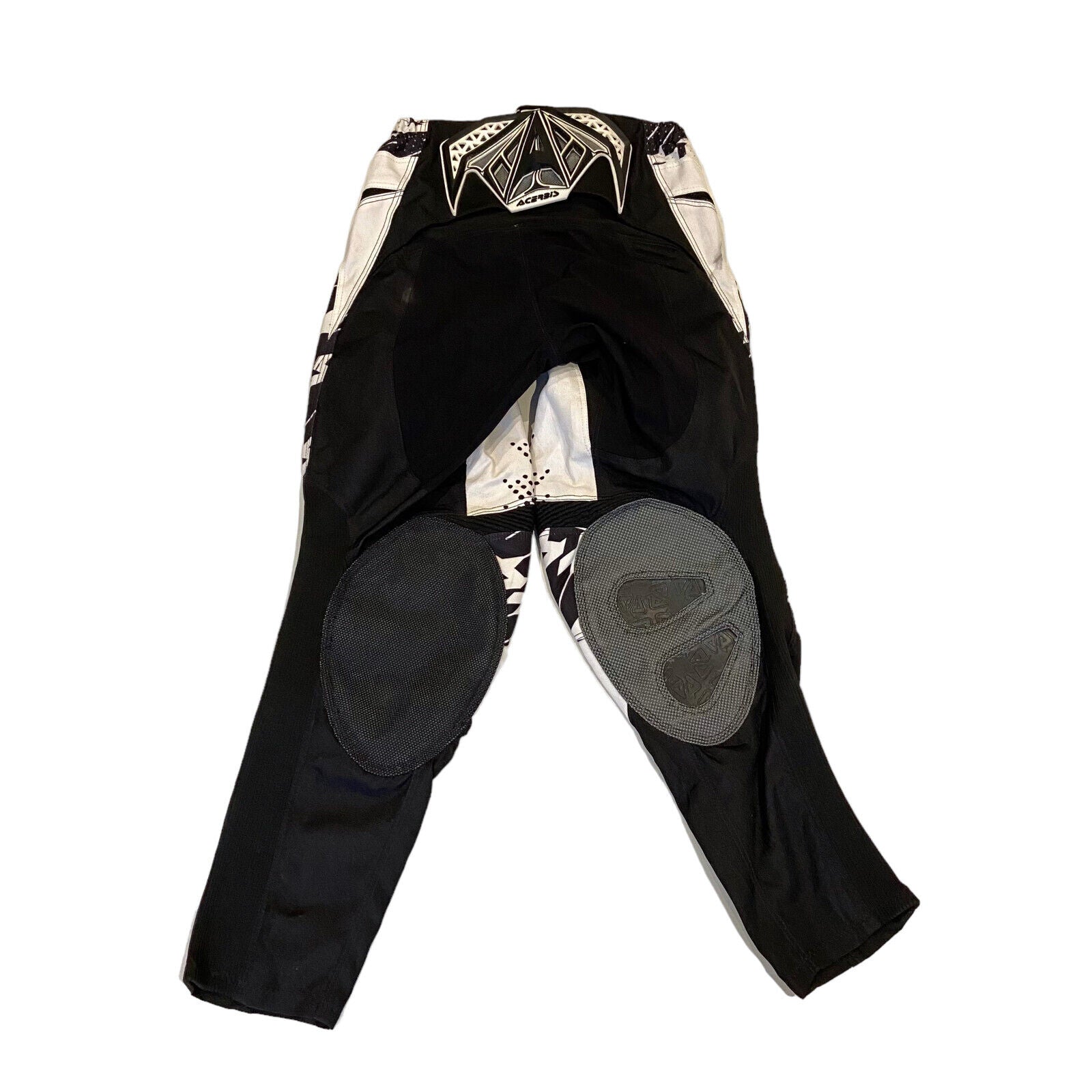 Acerbis Mens Black White Motocross Trousers | Motorcycle Motorsport Biker Gear