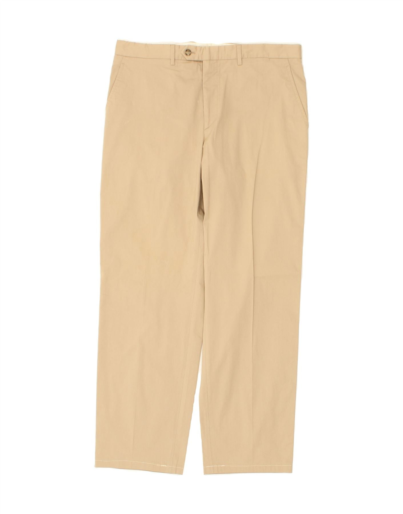 Image of PRADA Mens Chino Trousers EU 52 XL W34 L29 Beige Cotton