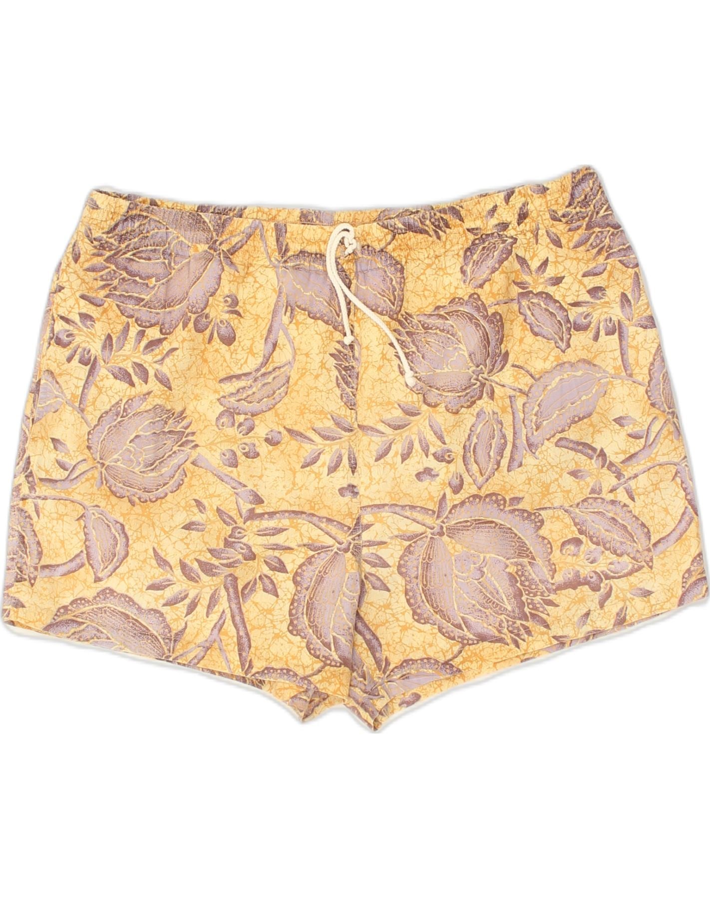 image of VINTAGE Mens Sport Shorts W36 Large Beige Floral