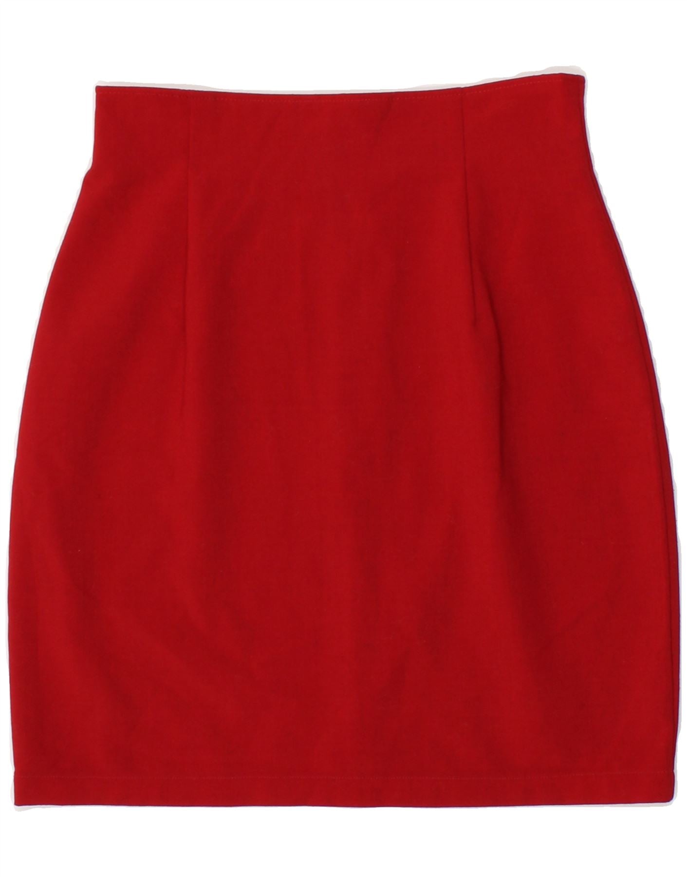 image of BENETTON Womens Pencil Skirt IT 40 Small W24 Red Polyester