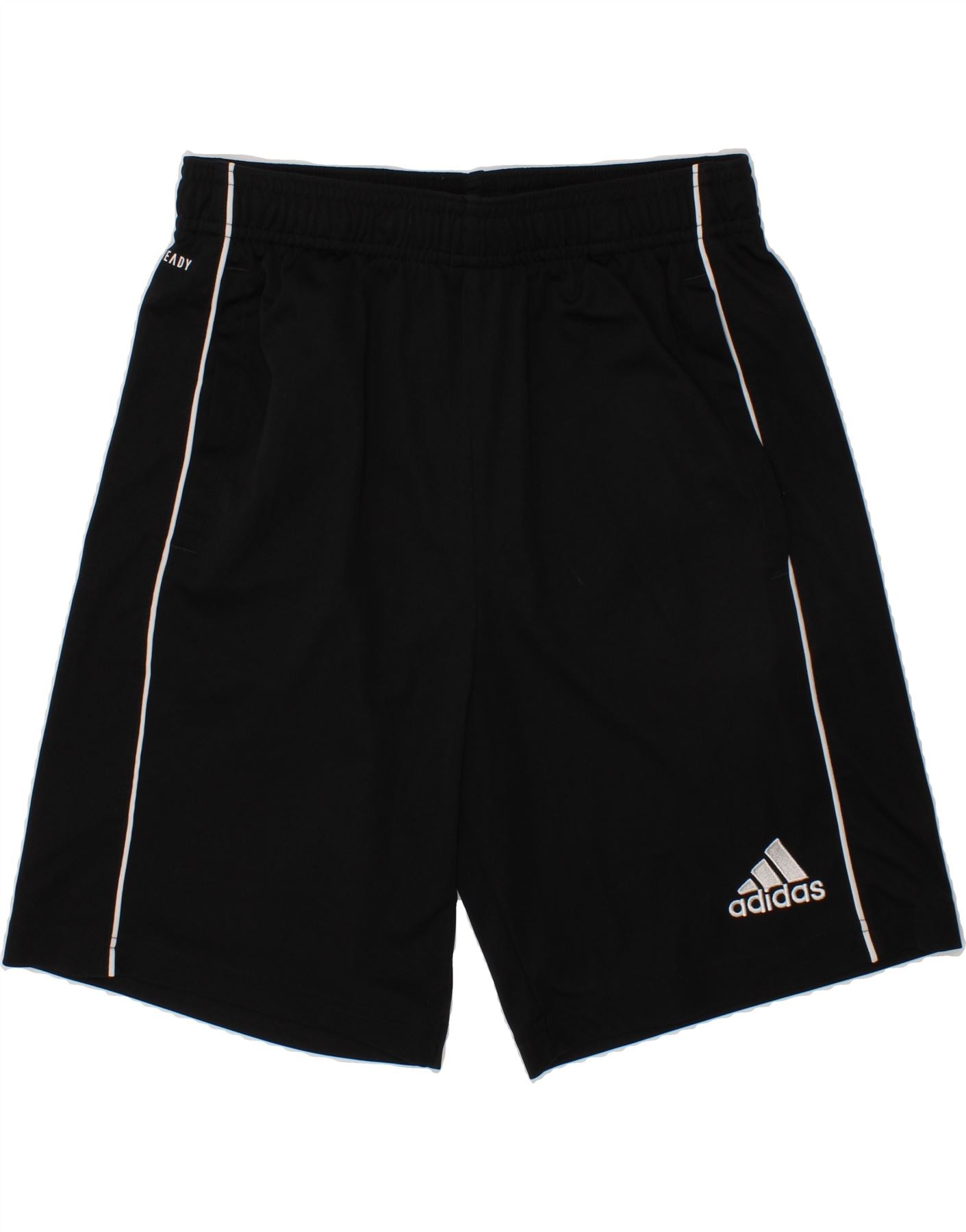 image of ADIDAS Boys Aeroready Graphic Sport Shorts 13-14 Years Black Polyester