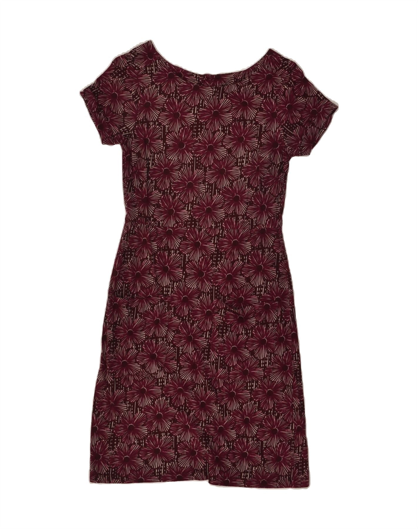 image of WHITE STUFF Womens Sheath Dress UK 8 Small  Maroon Floral