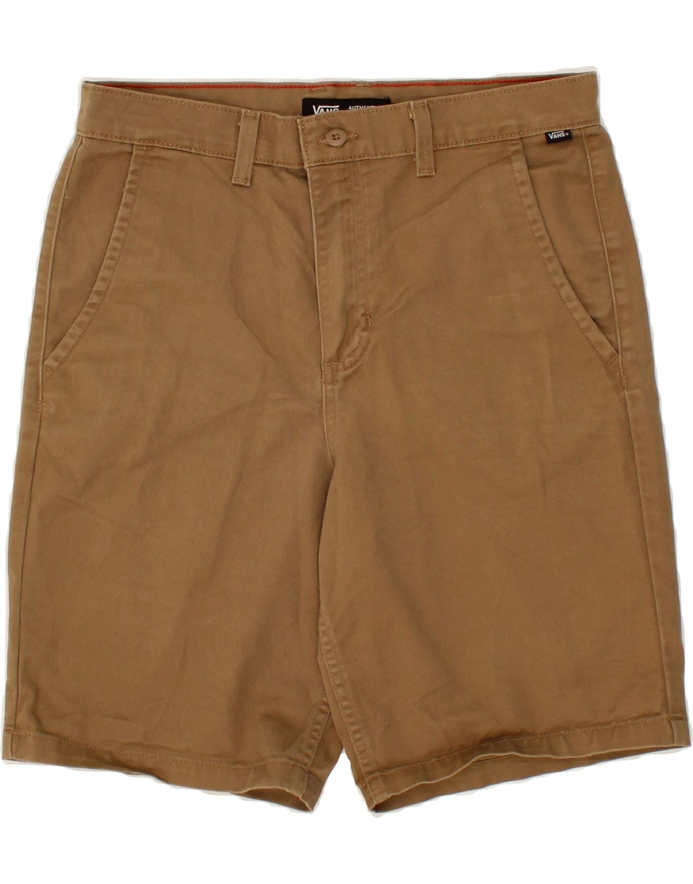 Image of VANS Mens Chino Shorts Medium W30 Brown Cotton