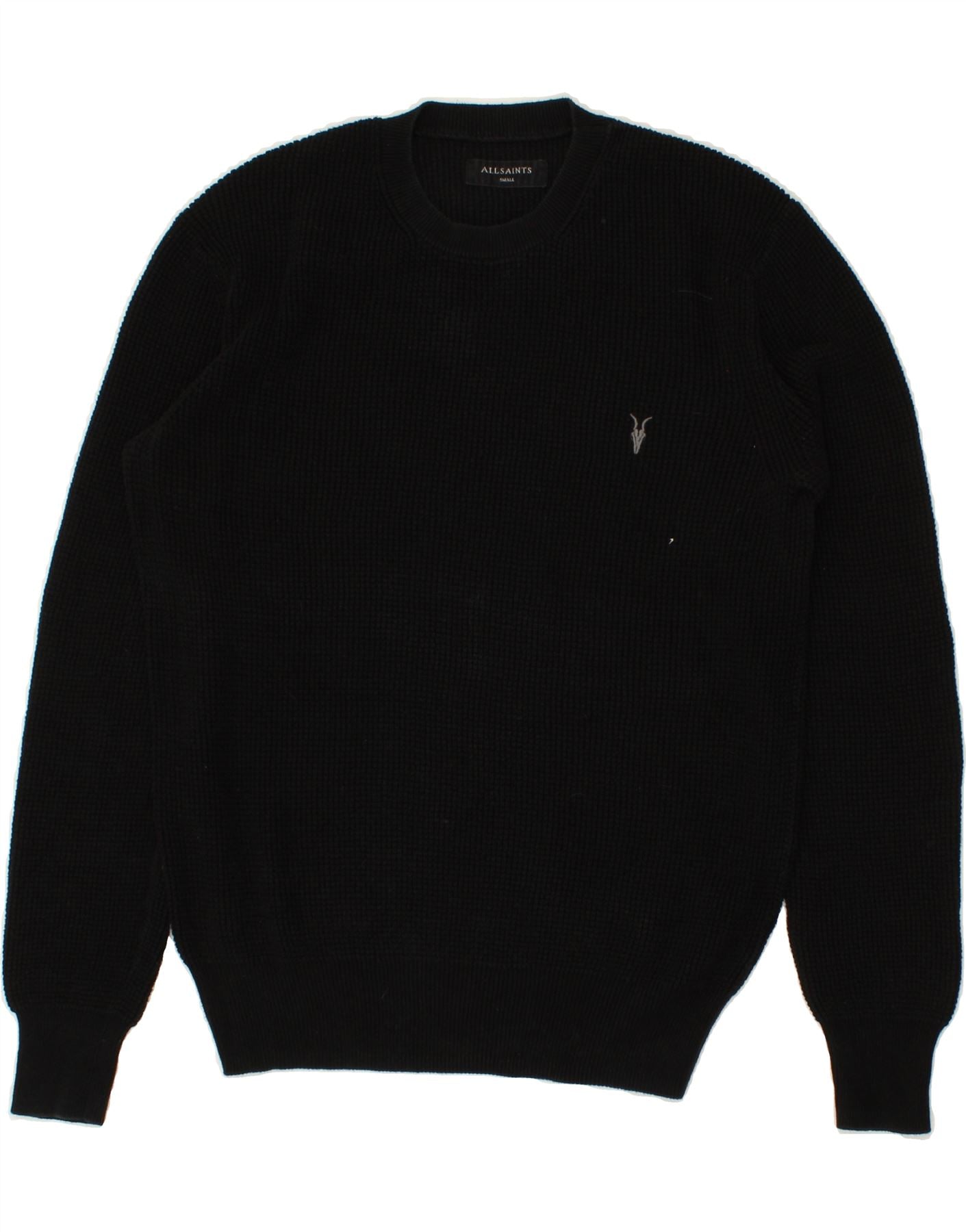 image of ALL SAINTS Mens Crew Neck Jumper Sweater Small Black