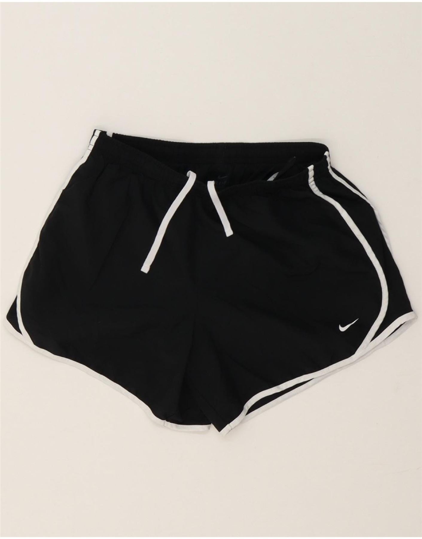 image of NIKE Girls Dri Fit Sport Shorts 13-14 Years XL Black Polyester