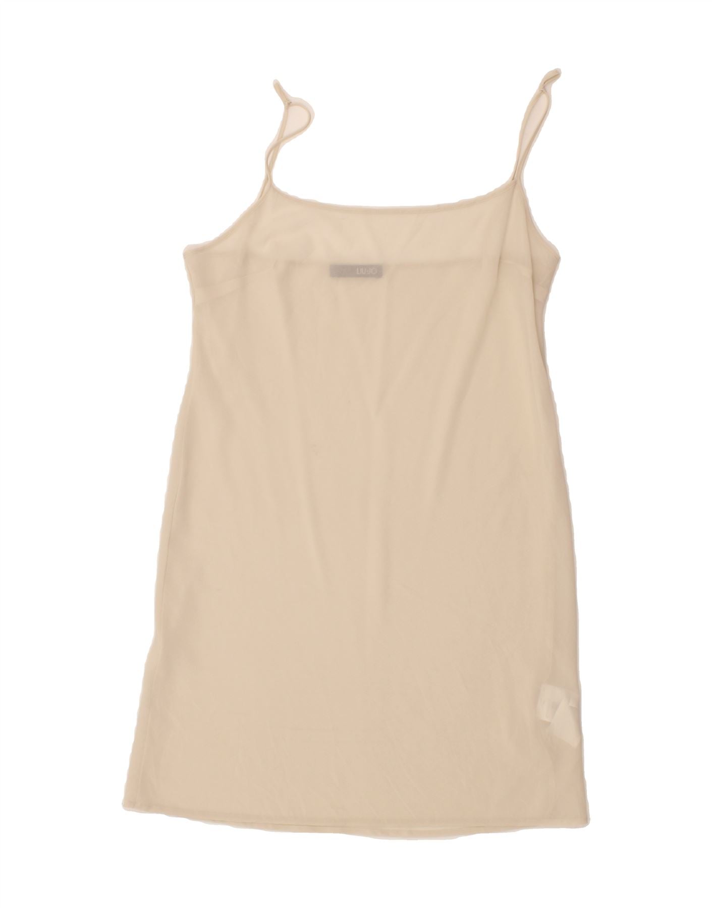 image of LIU JO Womens Cami Top IT 46 Large Beige Polyester