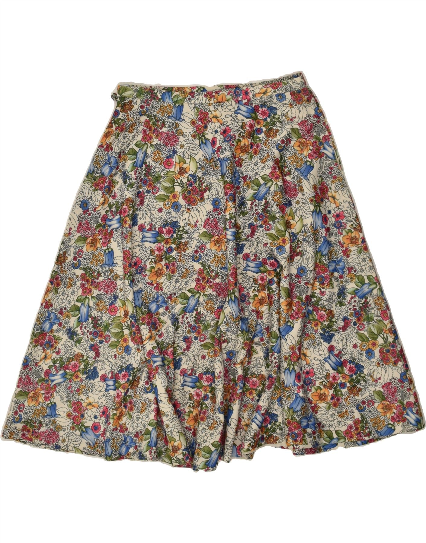 image of VINTAGE Womens A-Line Skirt W28 Medium Multicoloured Floral