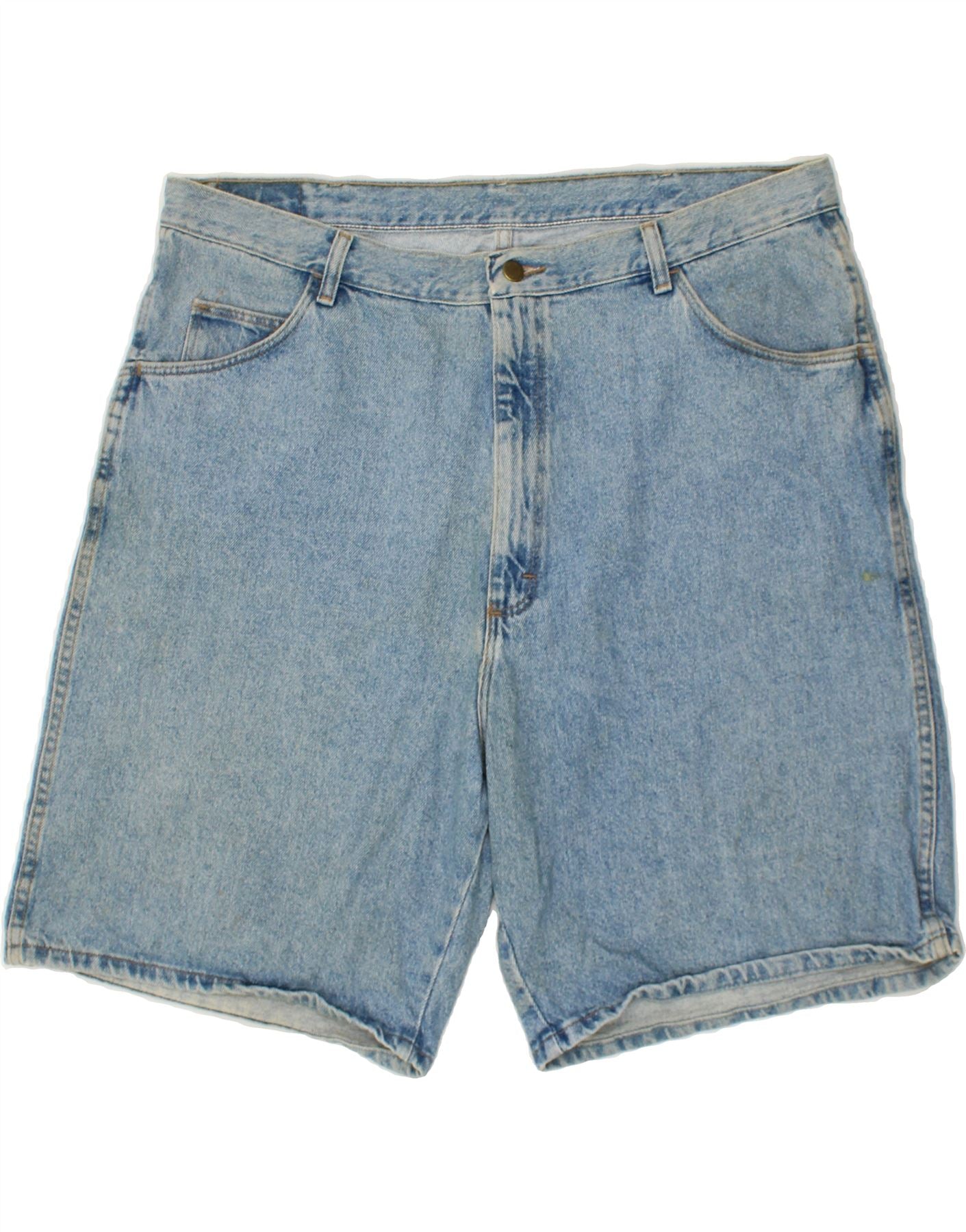 image of WRANGLER Mens Denim Shorts W42 2XL Blue Cotton