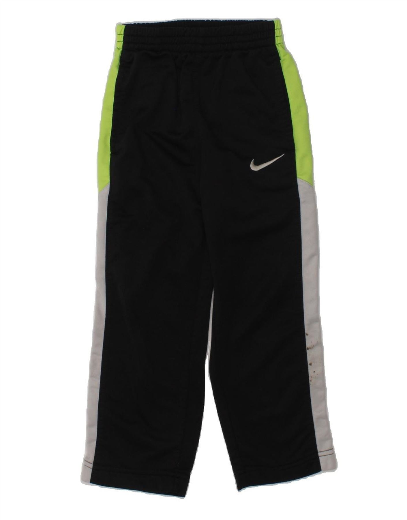 image of NIKE Boys Tracksuit Trousers 3-4 Years Navy Blue Polyester