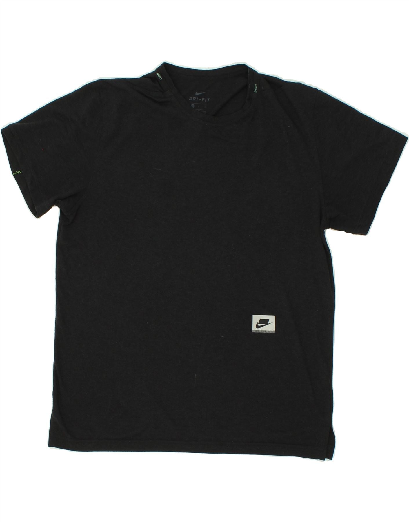 image of NIKE Mens Dri Fit T-Shirt Top Small Black