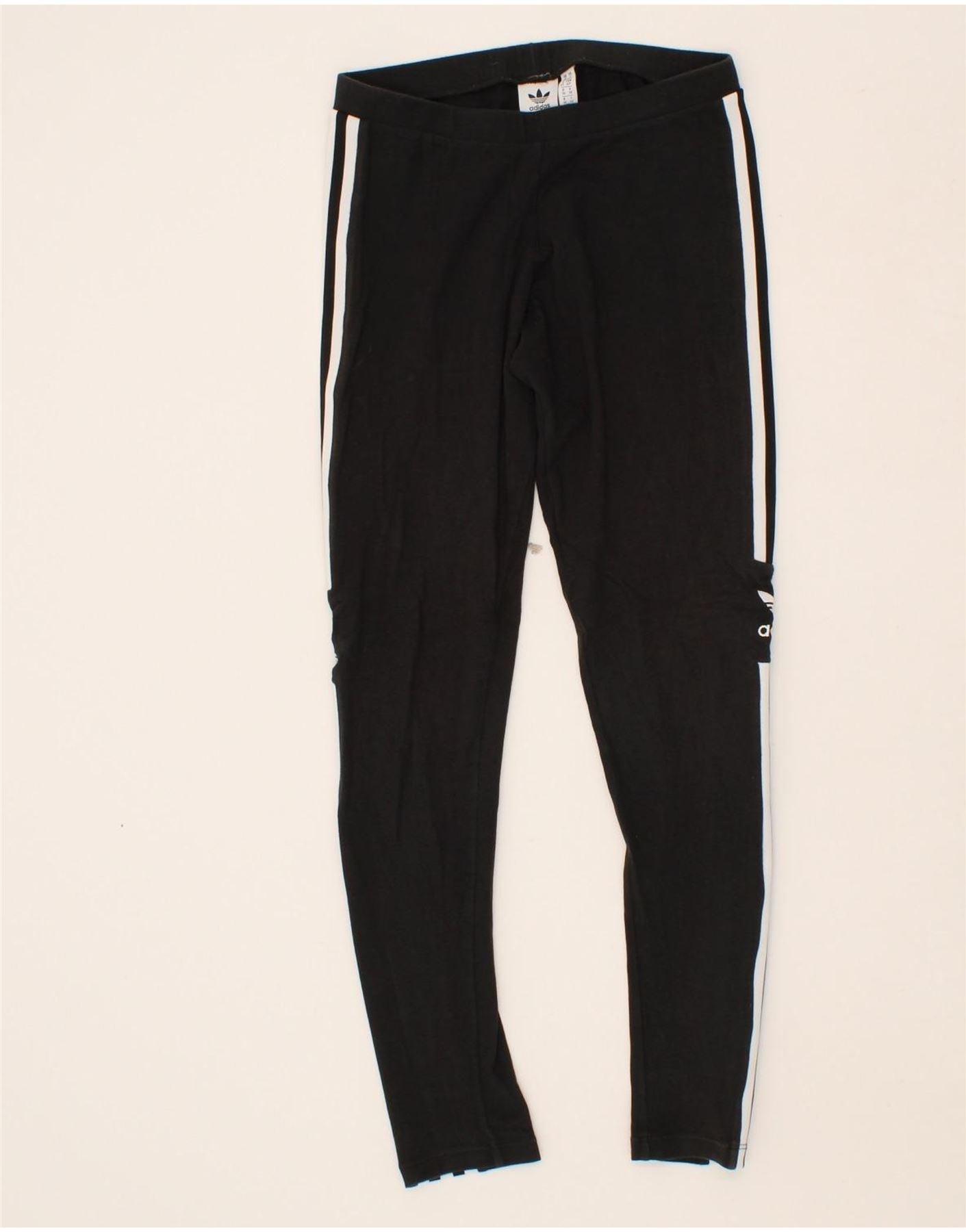 image of ADIDAS Womens Graphic Leggings UK 10 Small  Black