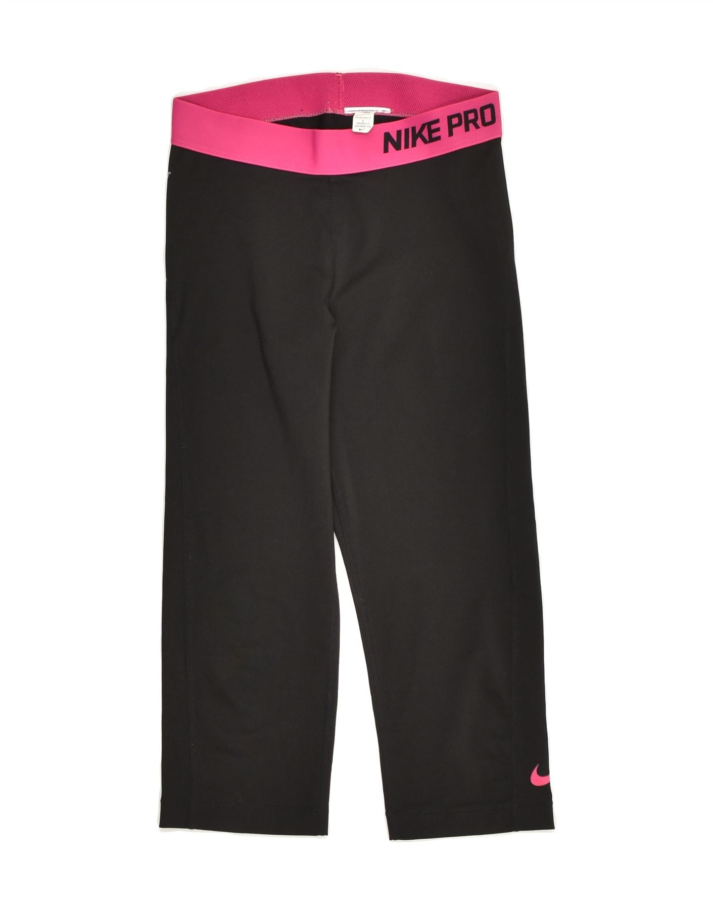 image of NIKE Womens Capri Leggings UK 10 Small Black