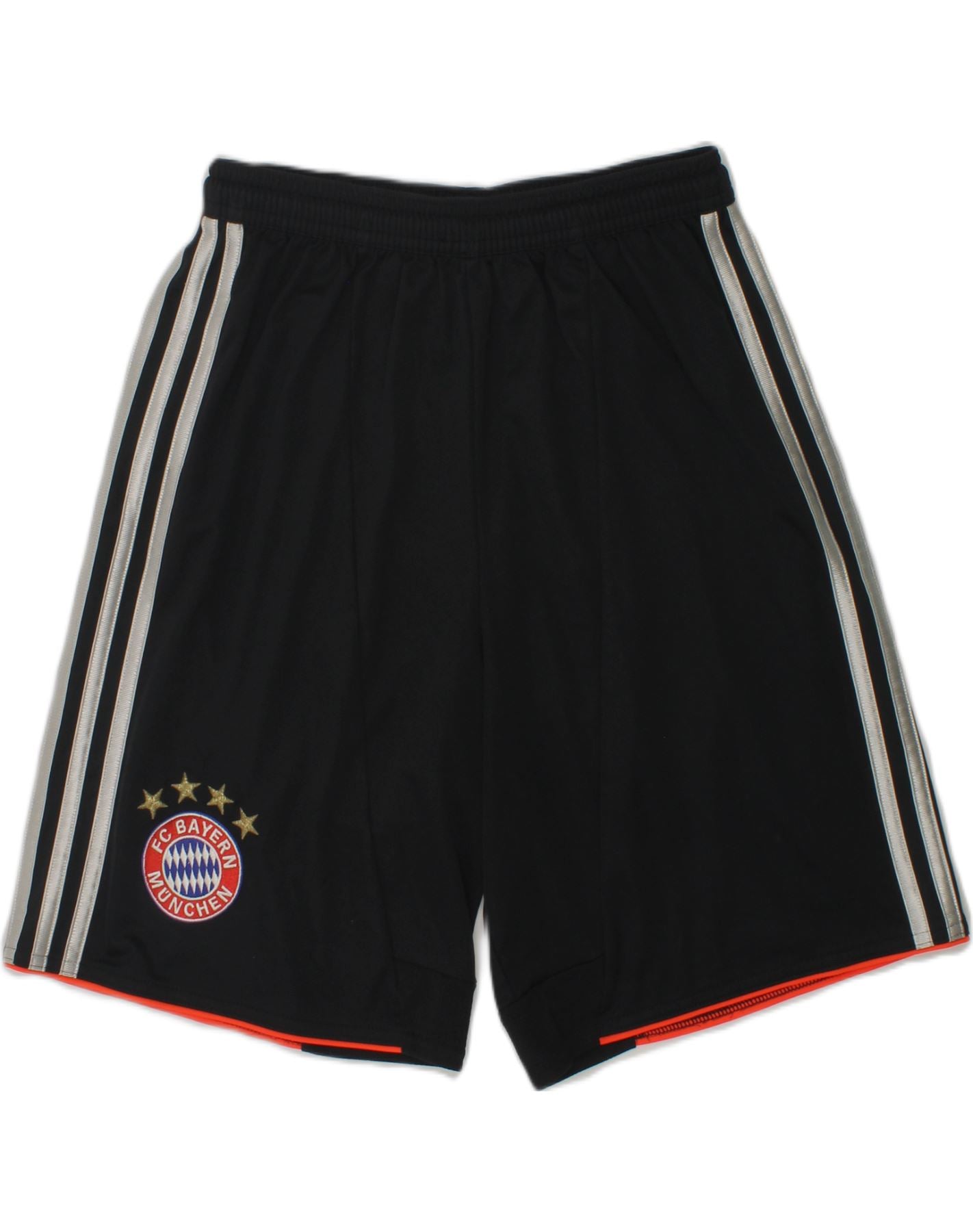 ADIDAS Boys FC Bayern Munchen Sport Shorts 13-14 Years Black Polyester