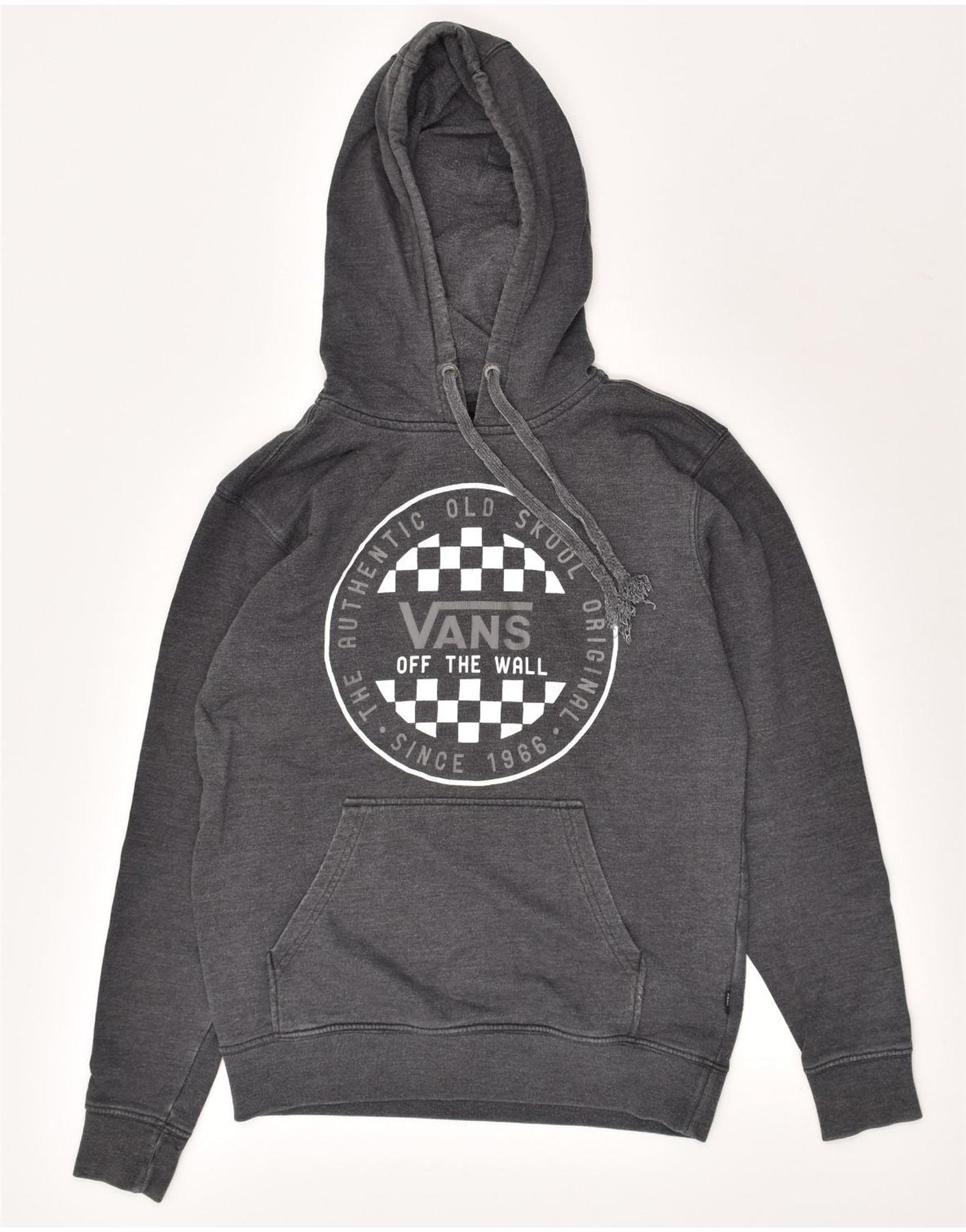 image of VANS Mens Graphic Hoodie Jumper XS Grey