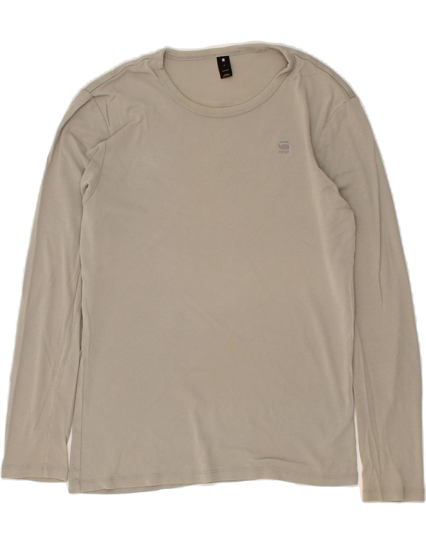 image of G-STAR Mens Top Long Sleeve Medium Grey Cotton