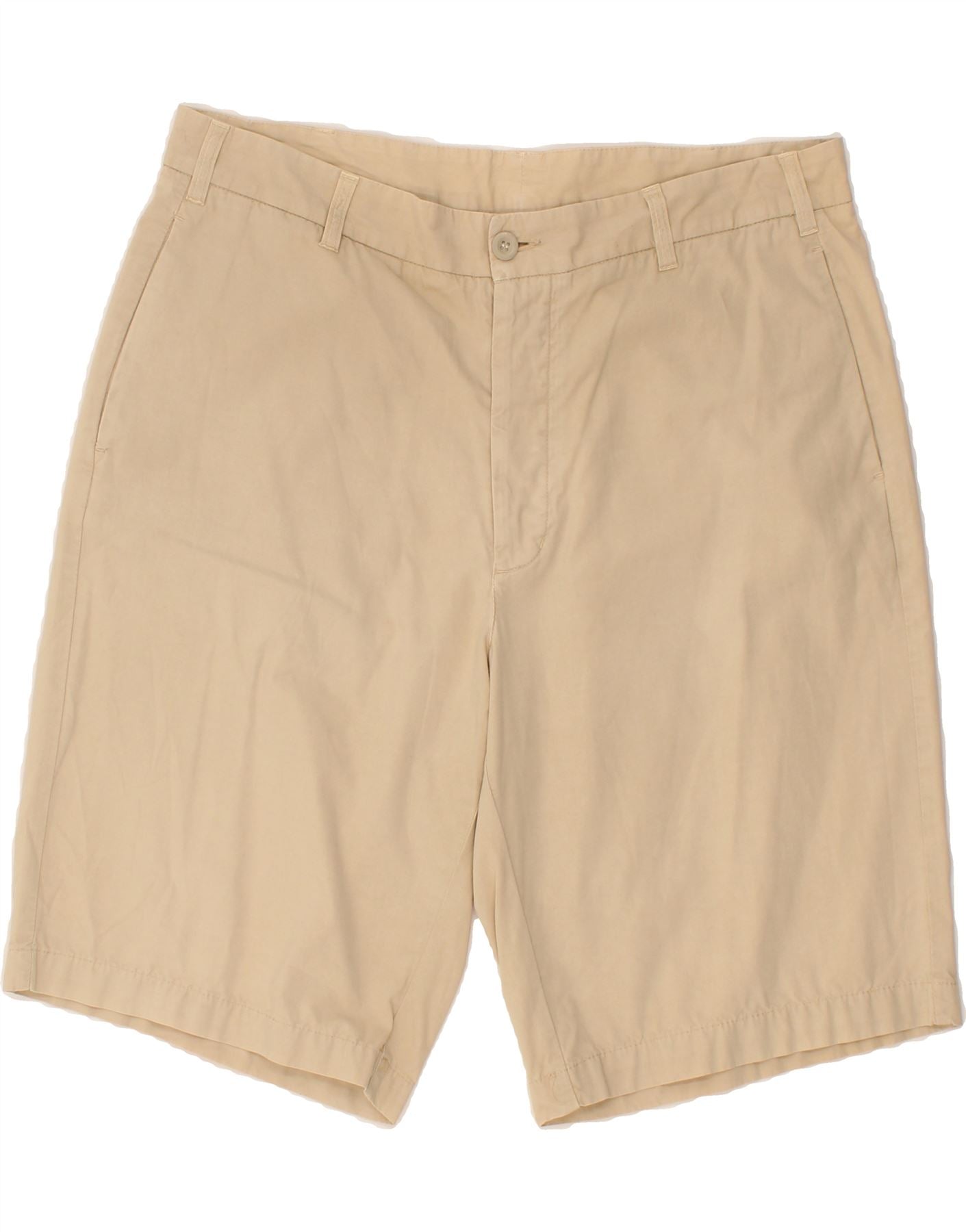 image of ELLESSE Mens Chino Shorts UK 42 XL W36 Beige Cotton