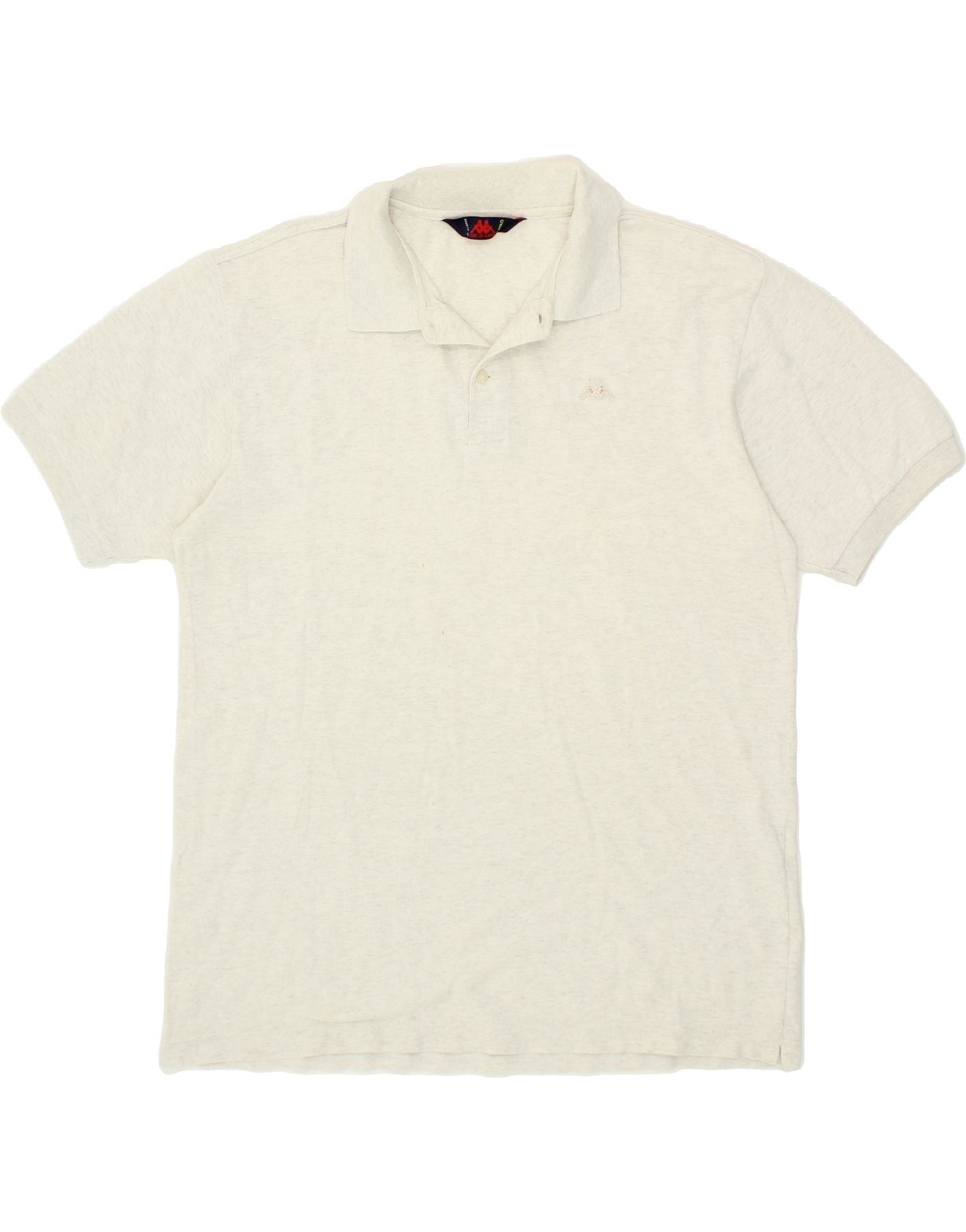 image of KAPPA Mens Polo Shirt XL Beige Cotton