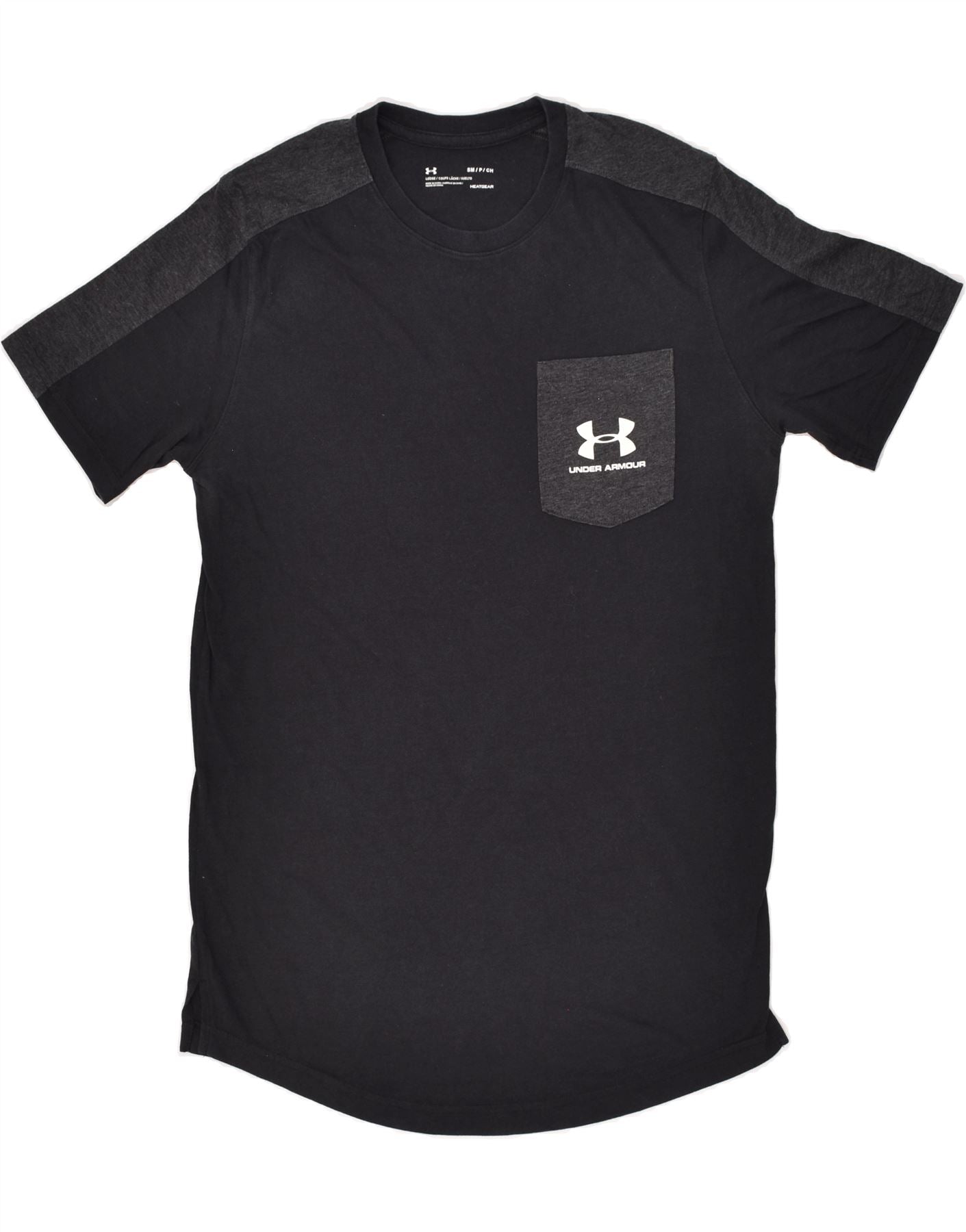 image of UNDER ARMOUR Mens Heat Gear T-Shirt Top Small Black