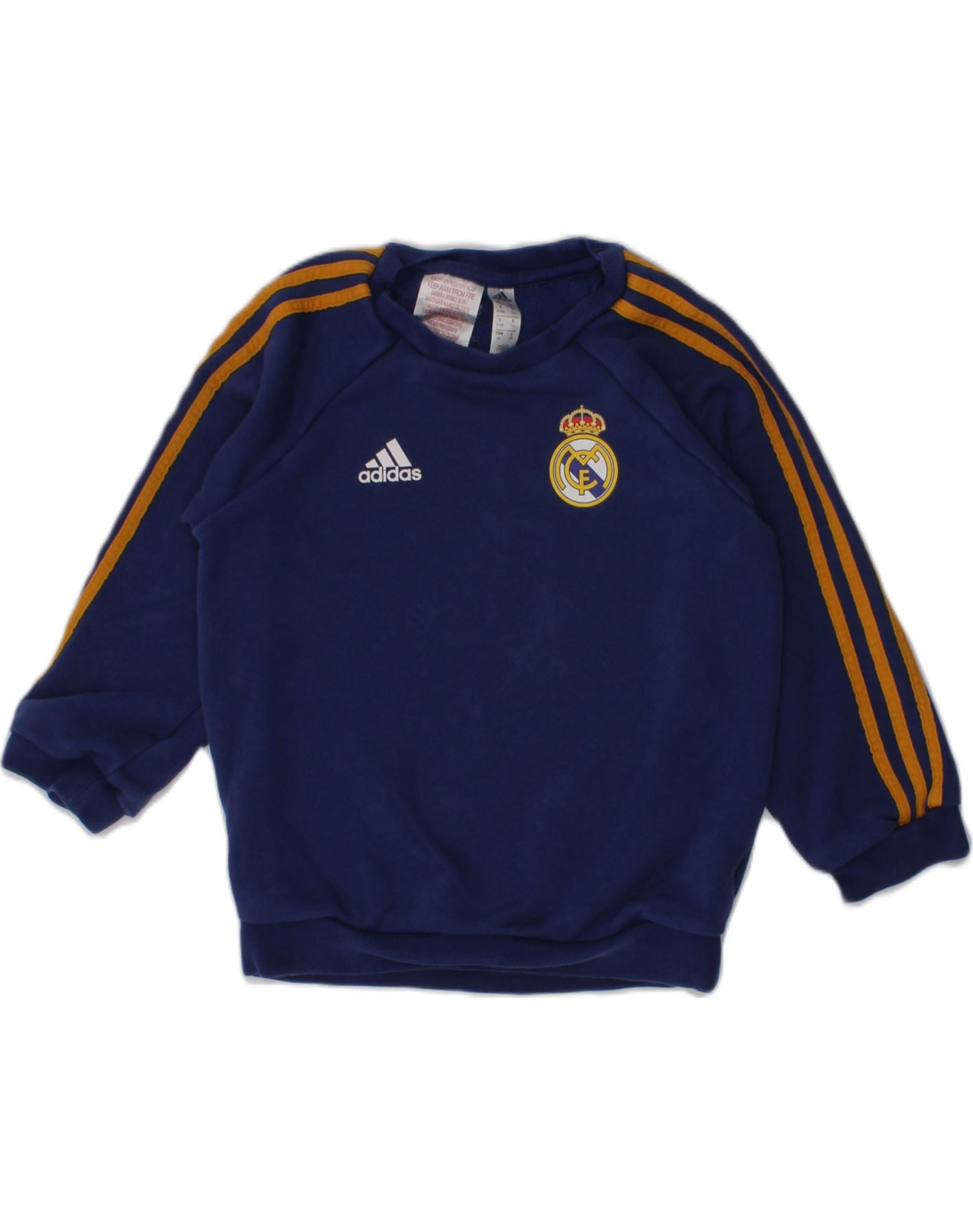 image of ADIDAS Boys Sweatshirt Jumper 3-4 Years Navy Blue