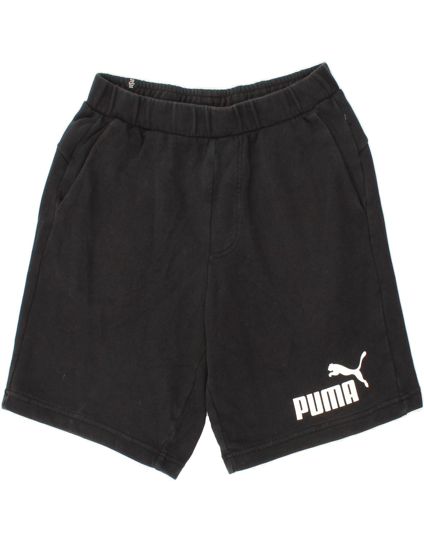 image of PUMA Mens Graphic Sport Shorts Medium Black