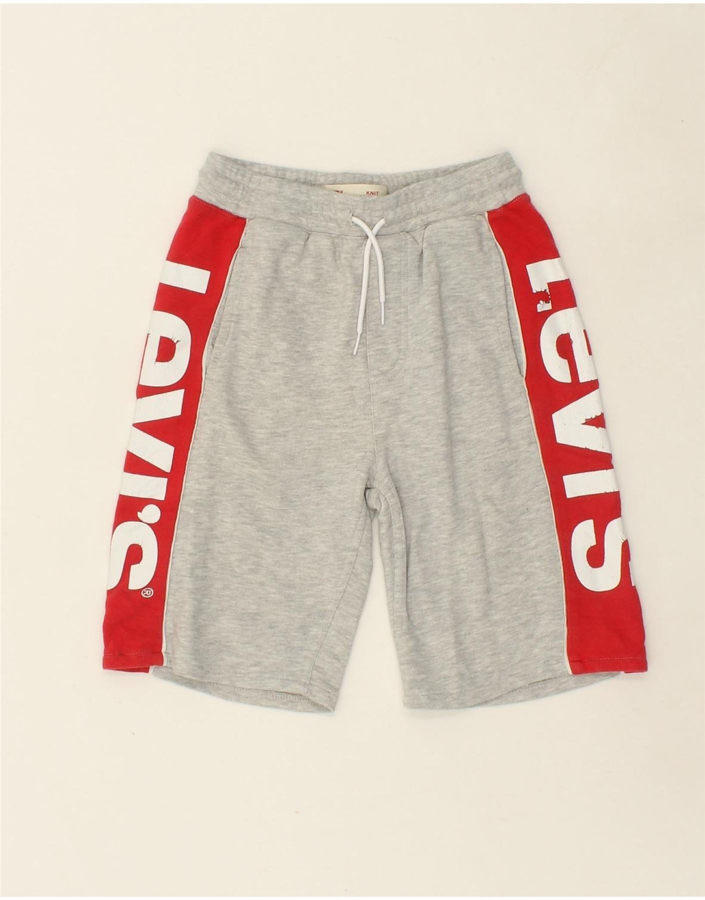 image of LEVI'S Boys Graphic Sport Shorts 13-14 Years  Grey Cotton