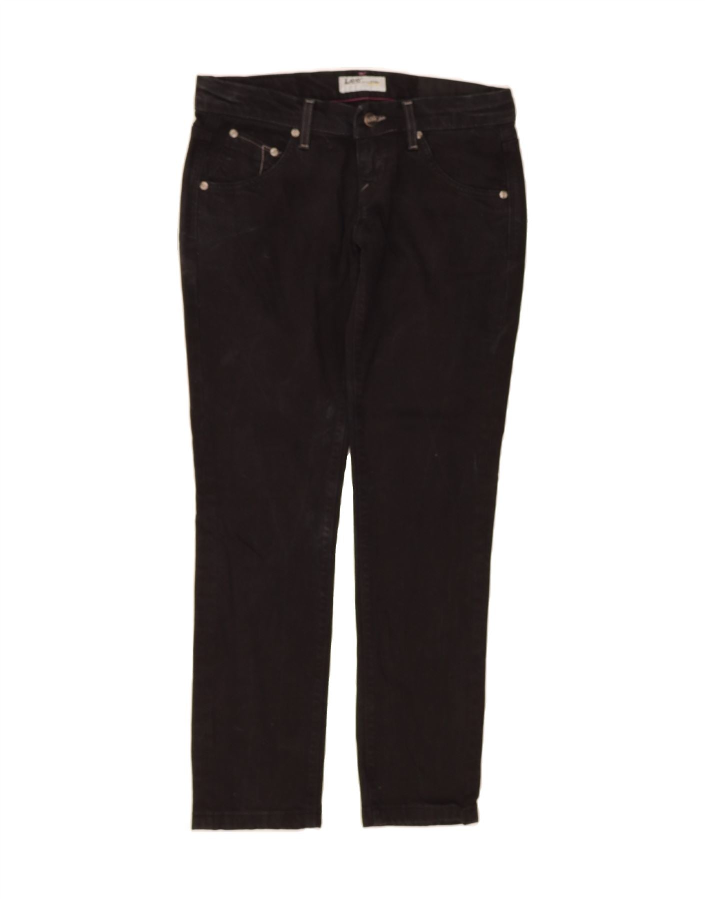 image of LEE Womens Lynn Narrow Slim Jeans W29 L28 Black Cotton