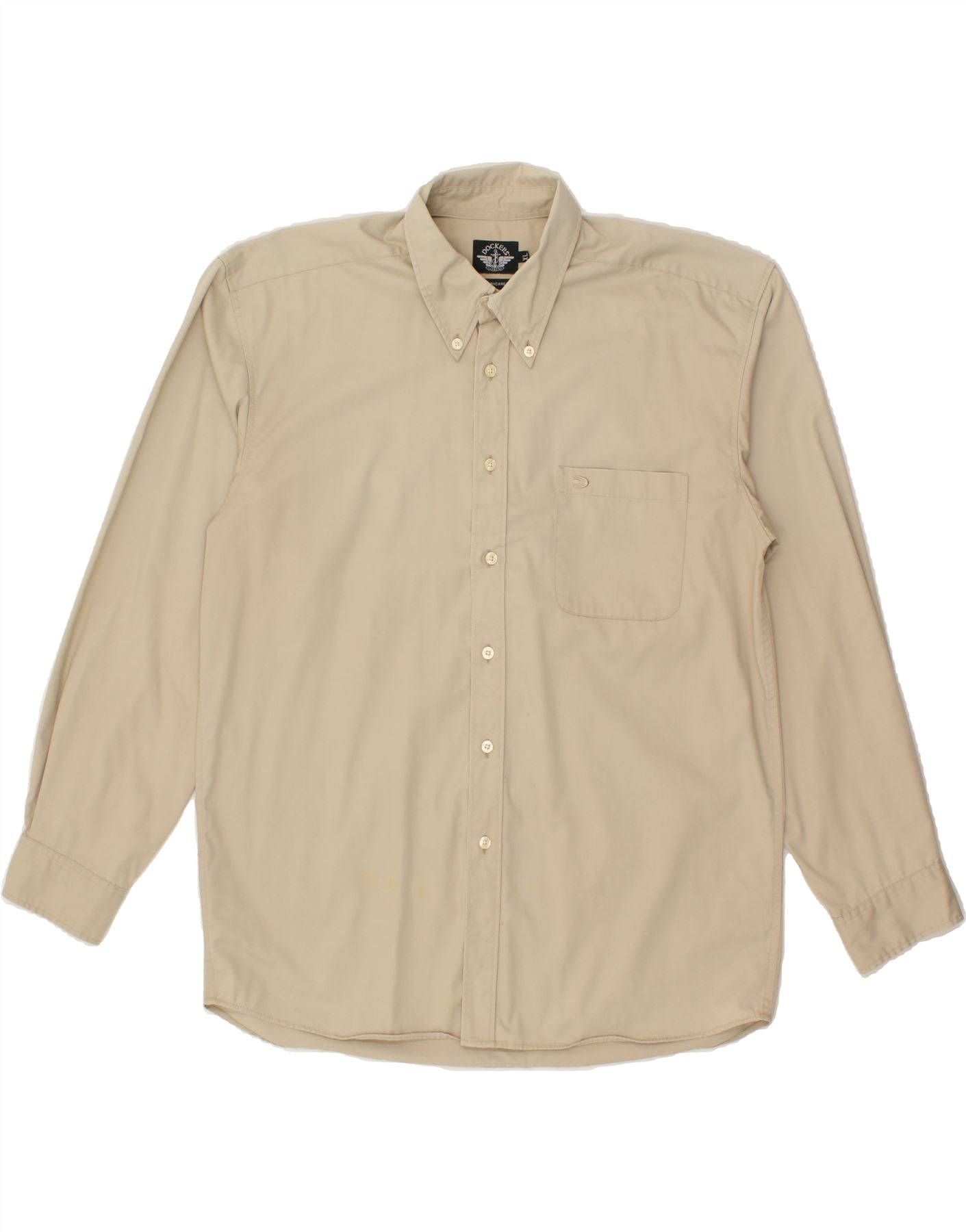 image of DOCKERS Mens Easy Care Shirt XL Beige