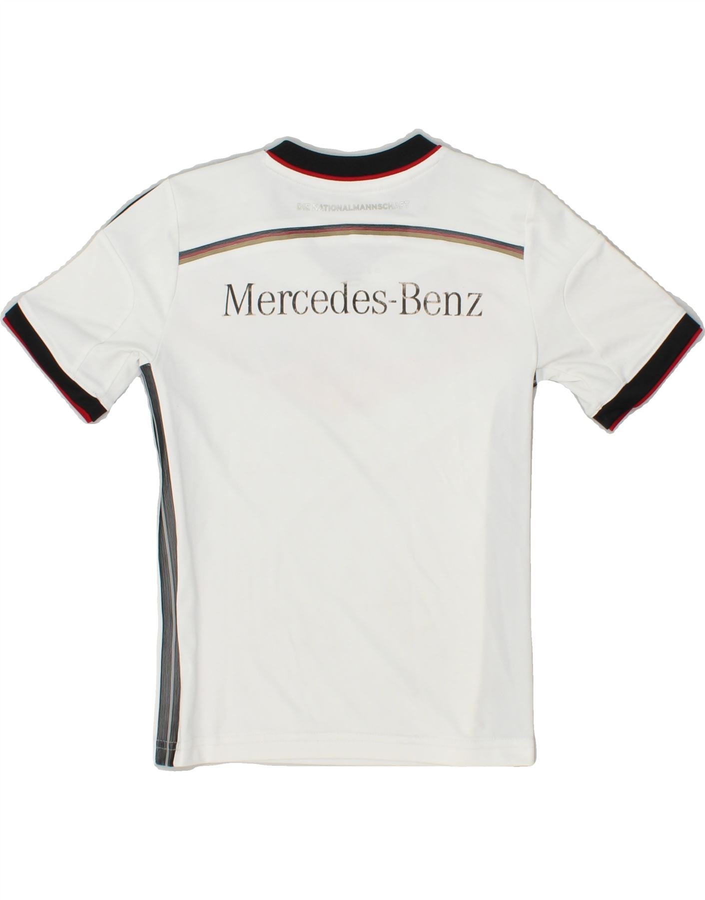 ADIDAS Boys Deutscher Fussball Bund Graphic T-Shirt Top 7-8 Years White