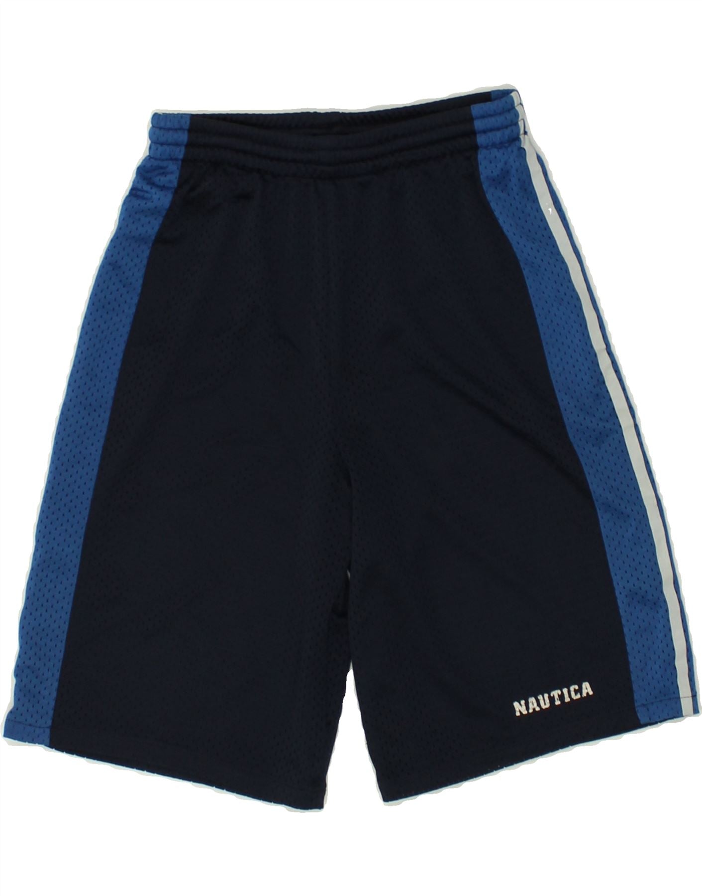 Image of NAUTICA Boys Sport Shorts 8-9 Years Small Navy Blue Polyester