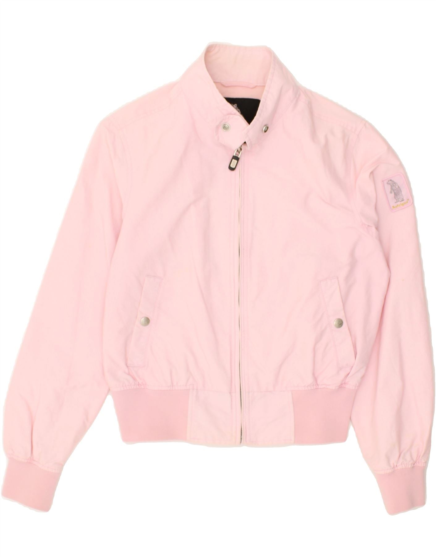 image of REFRIGUE Womens Bomber Jacket UK 14 Large Pink Nylon