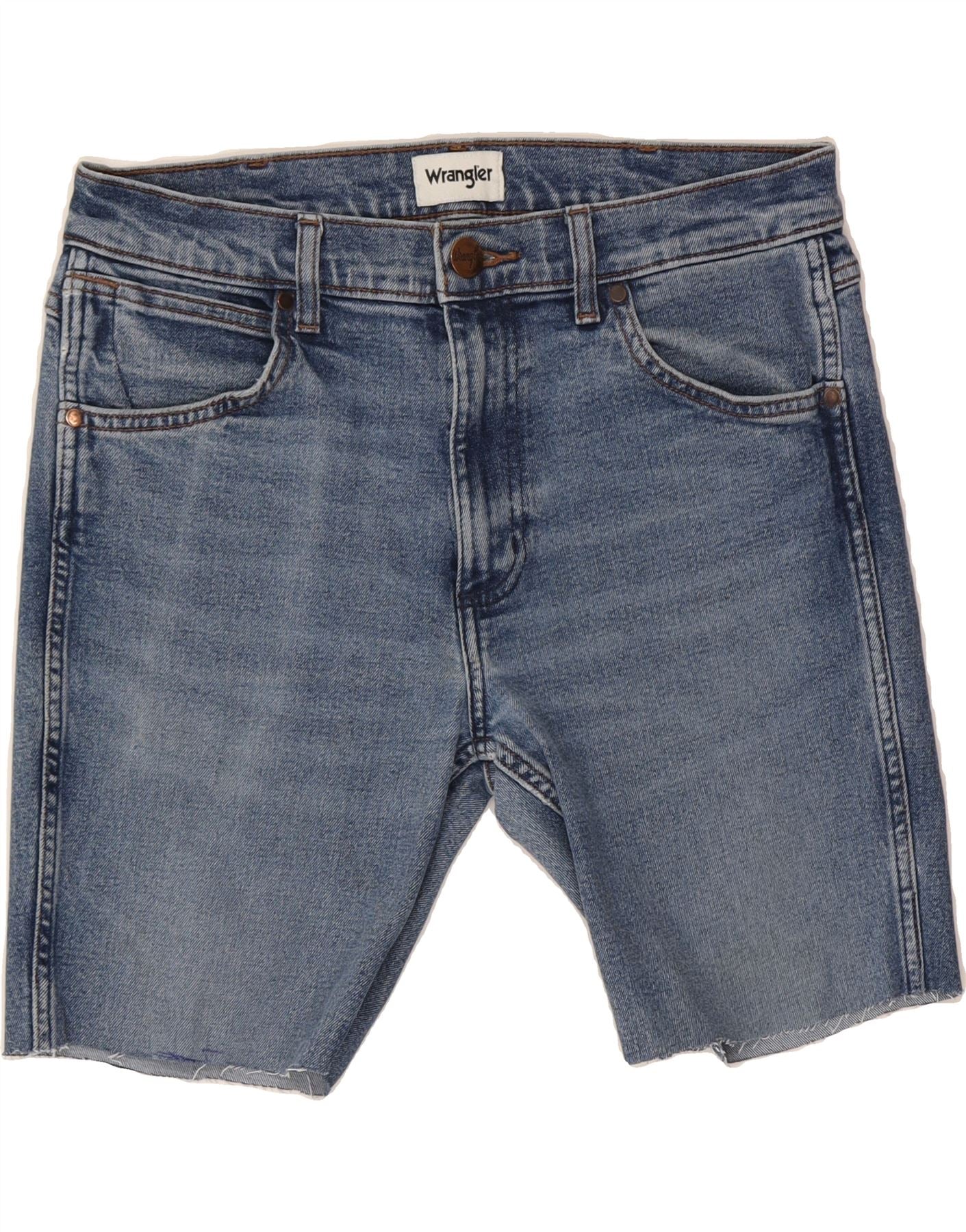 image of WRANGLER Mens Denim Shorts W32 Medium  Blue