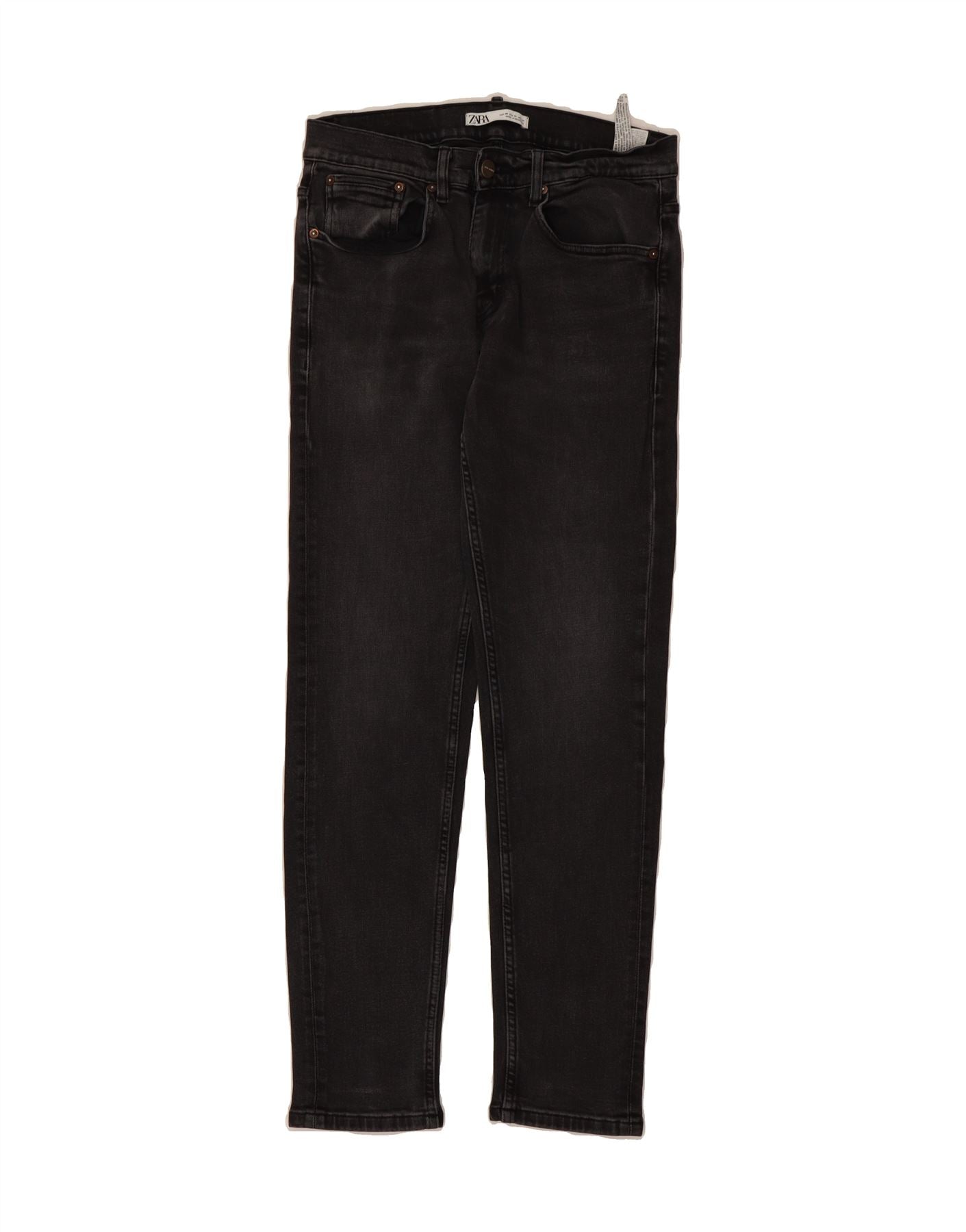 image of ZARA Mens Slim Jeans W31 L31 Grey Cotton