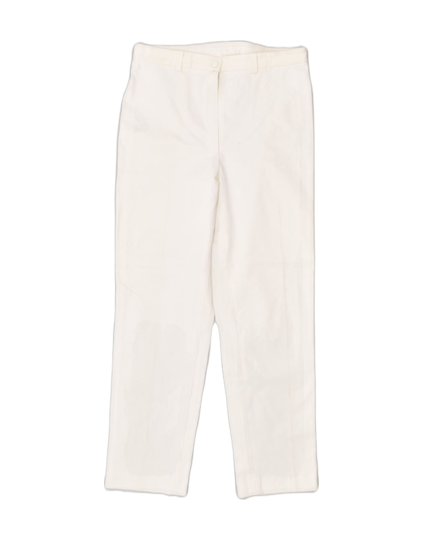 image of VINTAGE Womens Slim Casual Trousers W32 L28 Off White