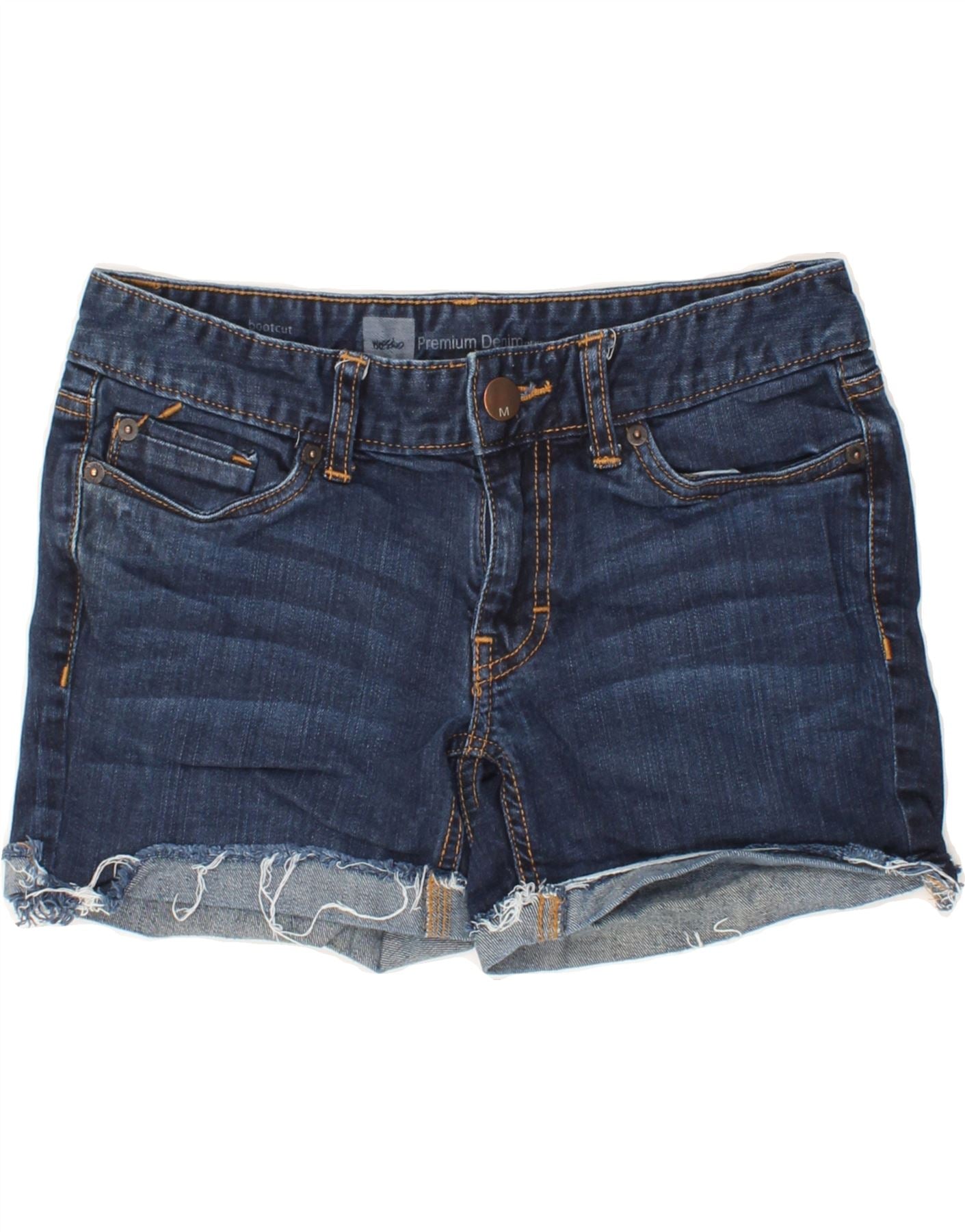 image of MOSSIMO Womens Denim Shorts US 4 Small W28 Blue Cotton