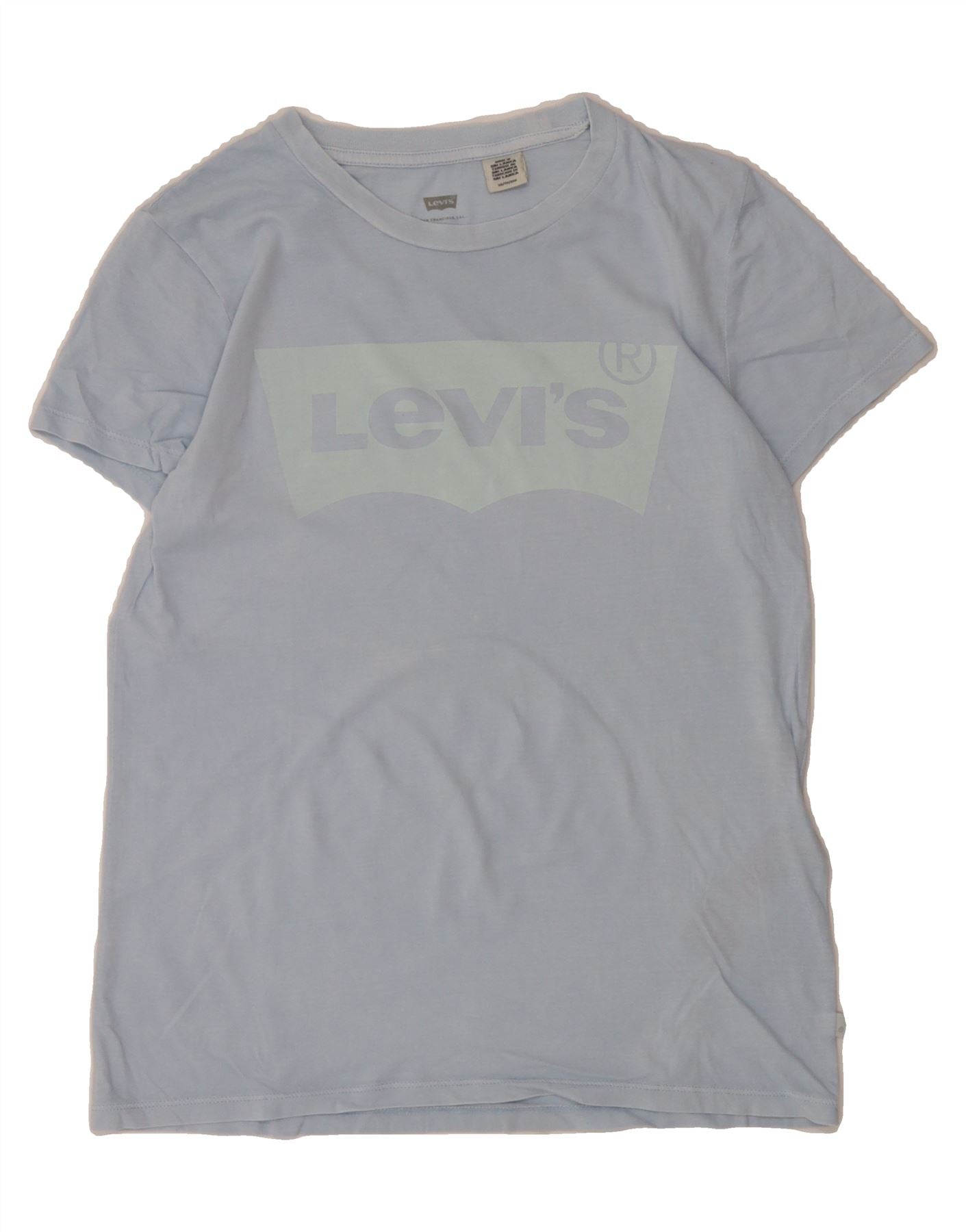 image of LEVI'S Mens Graphic T-Shirt Top XS Blue Cotton