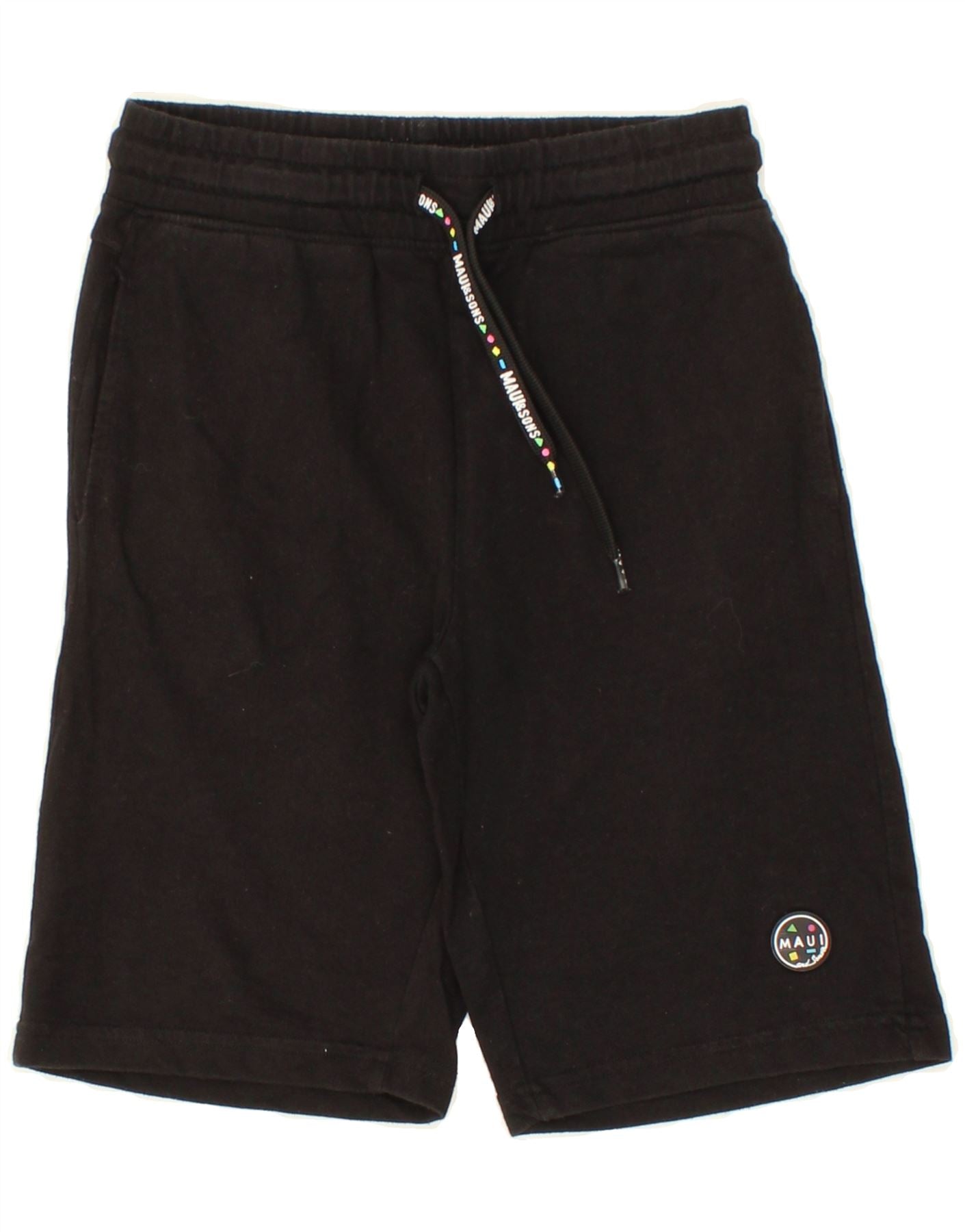 image of MAUI AND SONS Boys Sport Shorts 9-10 Years Black Cotton