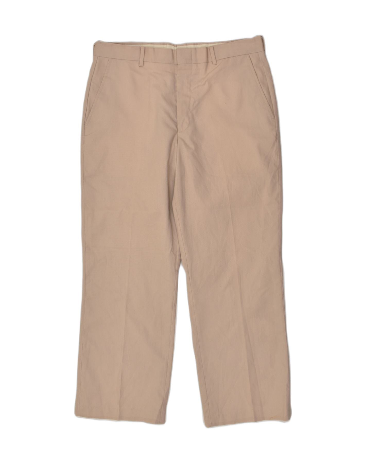 Image of WRANGLER Mens Straight Chino Trousers W34 L28 Beige