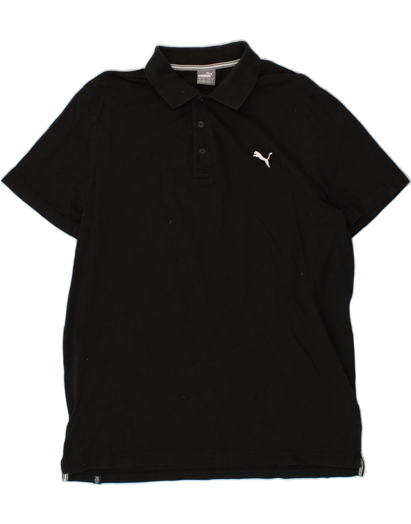 image of PUMA Mens Polo Shirt XL Black Cotton