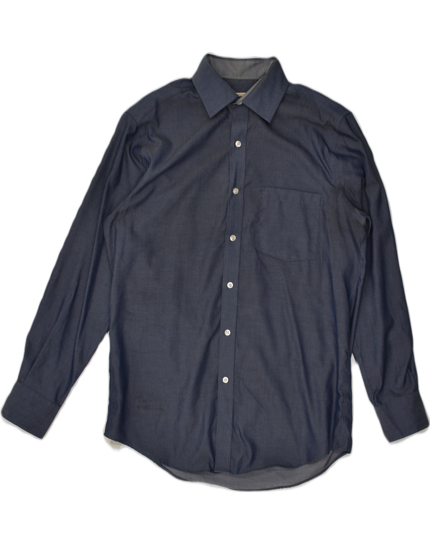 image of MICHAEL KORS Mens Shirt Size 15 1/2 Medium Navy Blue