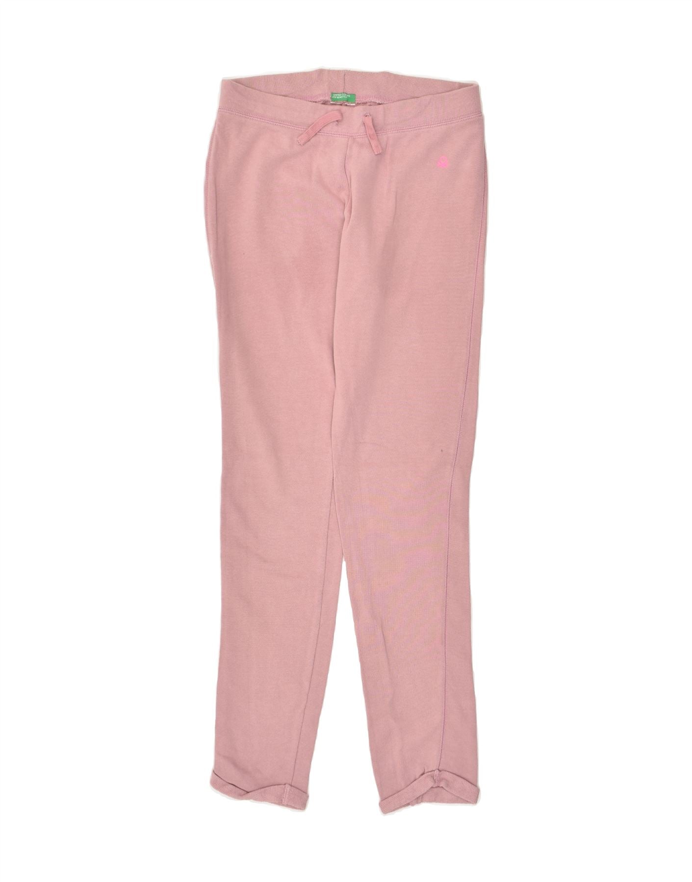 image of BENETTON Womens Tracksuit Trousers UK 12 Medium Pink