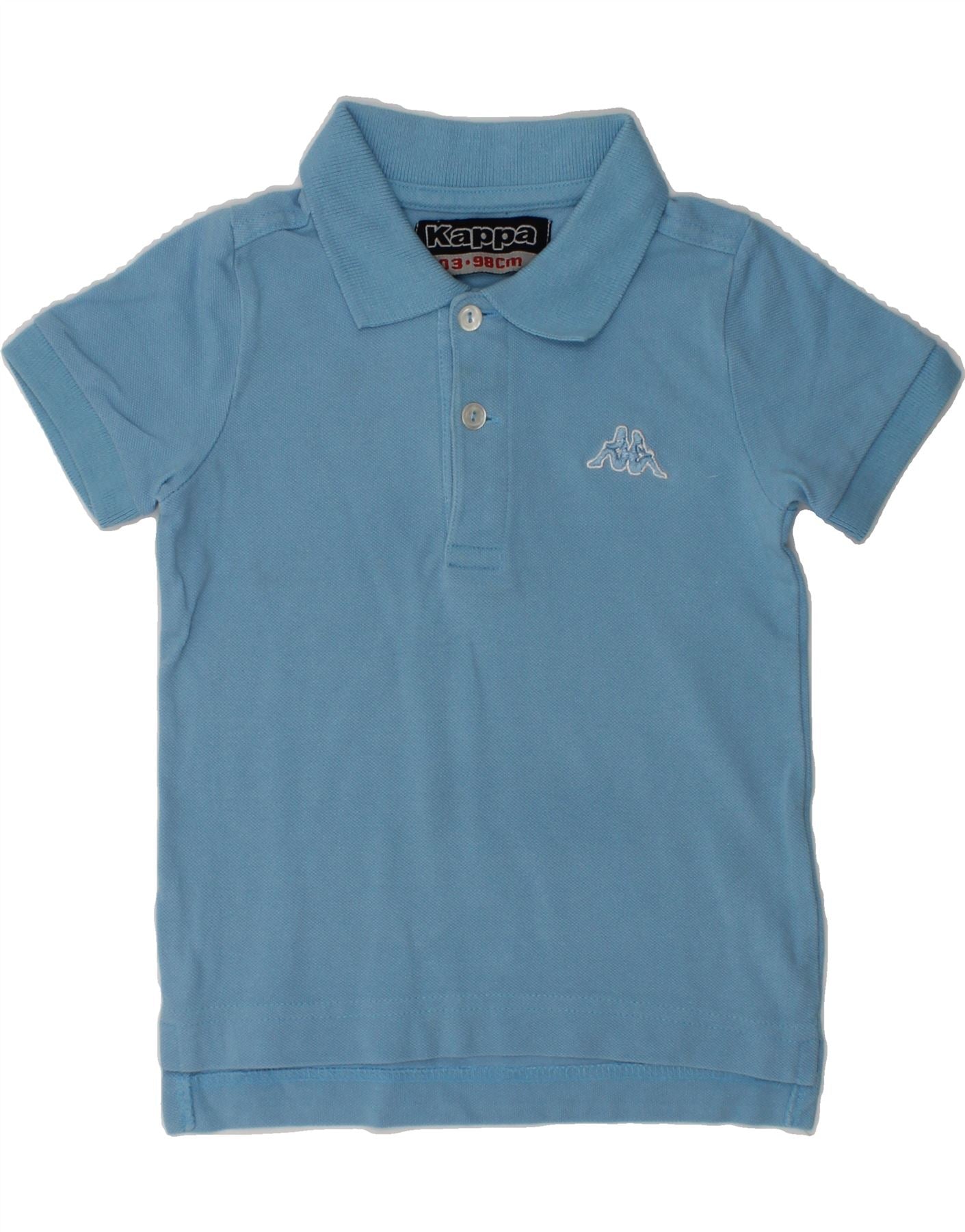 image of KAPPA Boys Polo Shirt 2-3 Years Blue Cotton