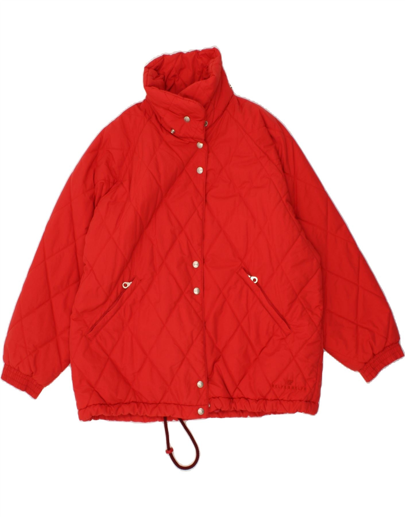 image of BELFE & BELFE Womens Padded Jacket IT 46 Large Red Nylon