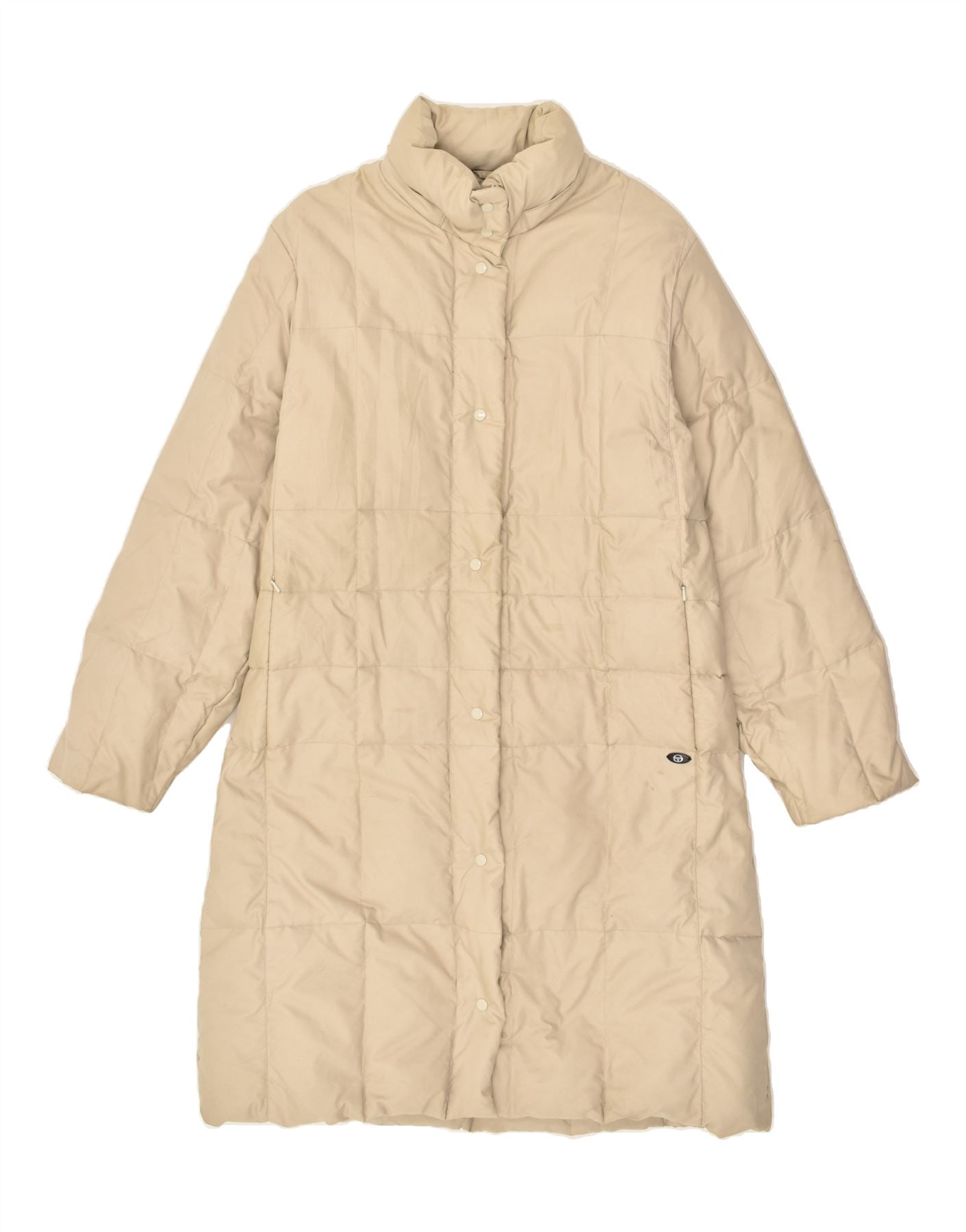 image of SERGIO TACCHINI Womens Padded Coat UK 16 Large Beige Polyester