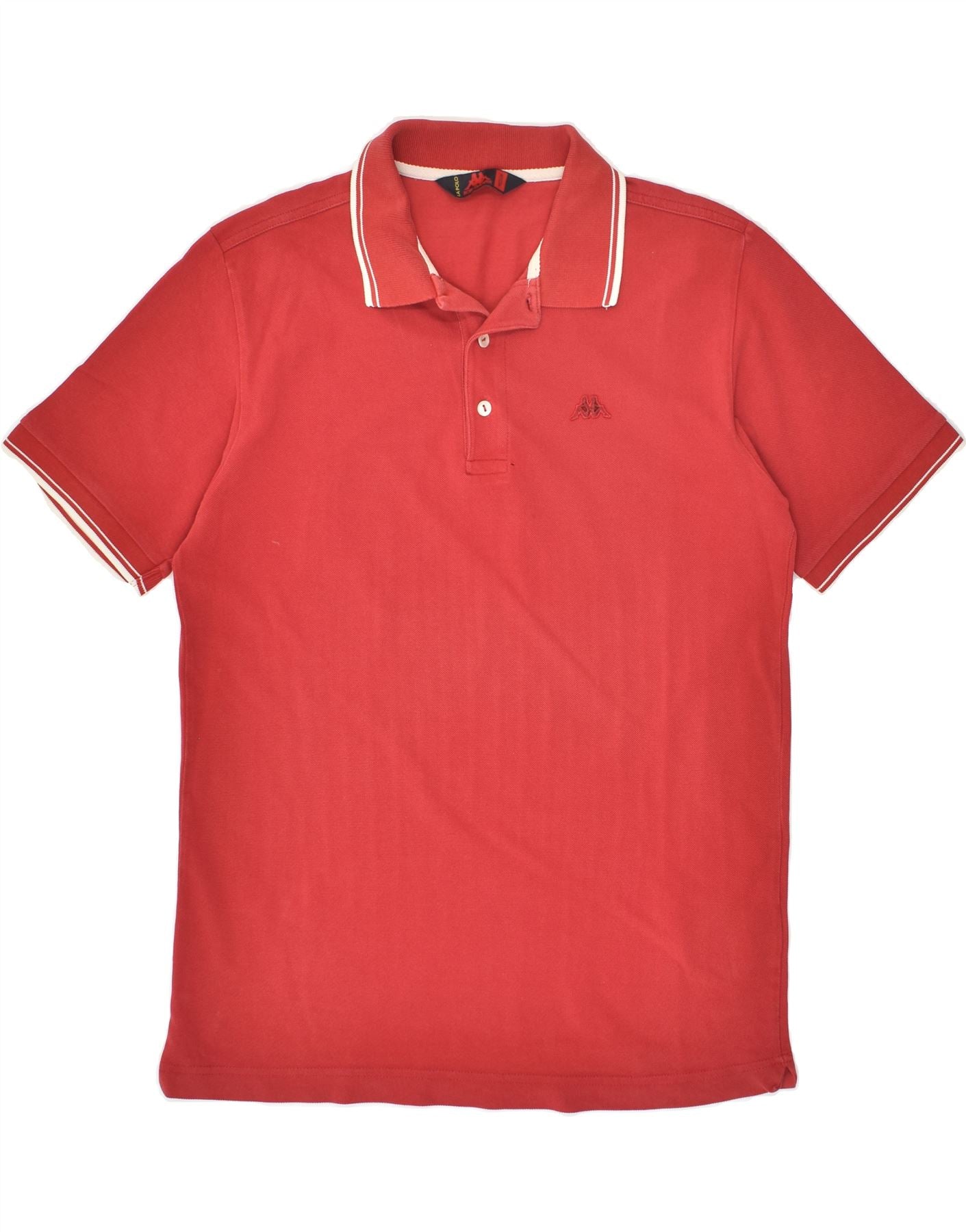 Image of KAPPA Mens Polo Shirt Medium Red Cotton