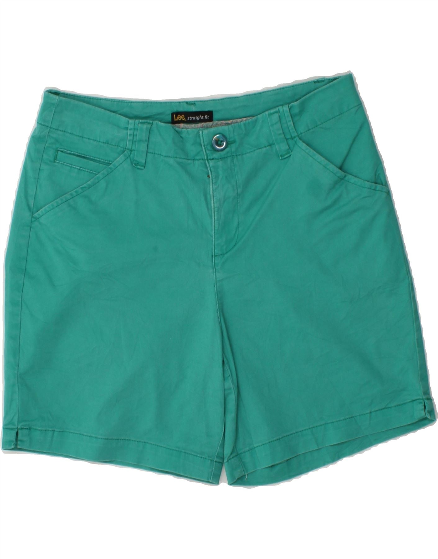image of LEE Womens Casual Shorts US 8 Medium W30 Green Cotton