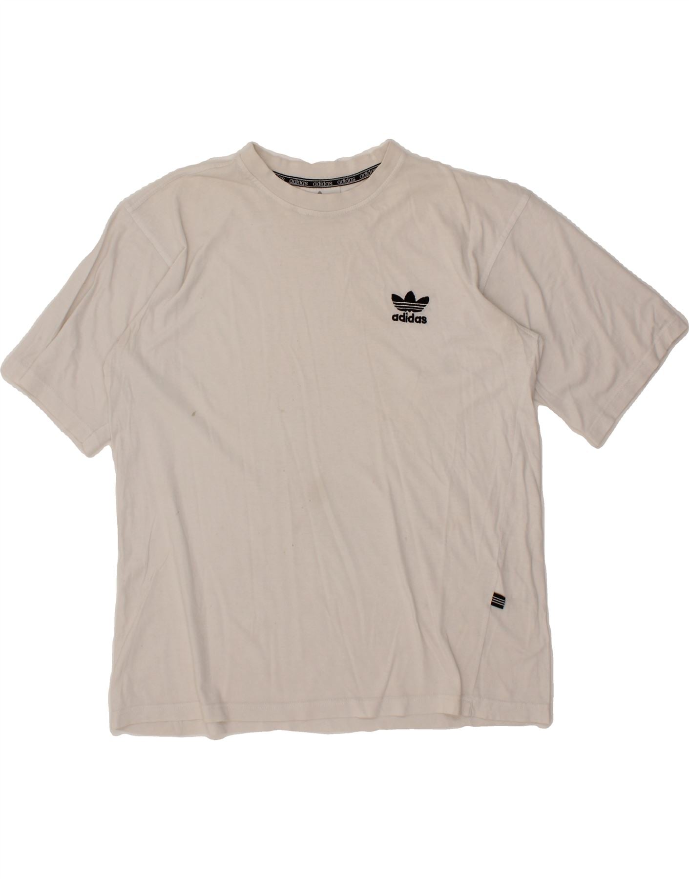 Image of ADIDAS Mens T-Shirt Top Large White